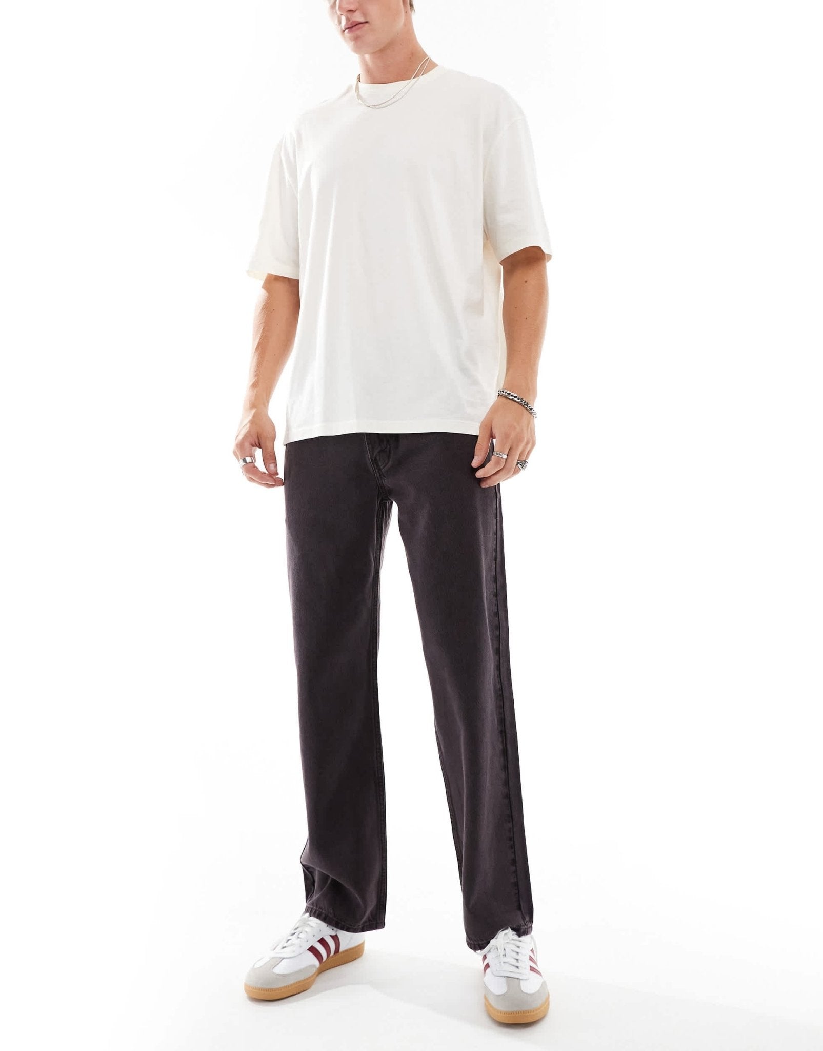 Levi's 565 '97 loose straight fit jeans in washed black with purple tint - ASOS Sample Sale