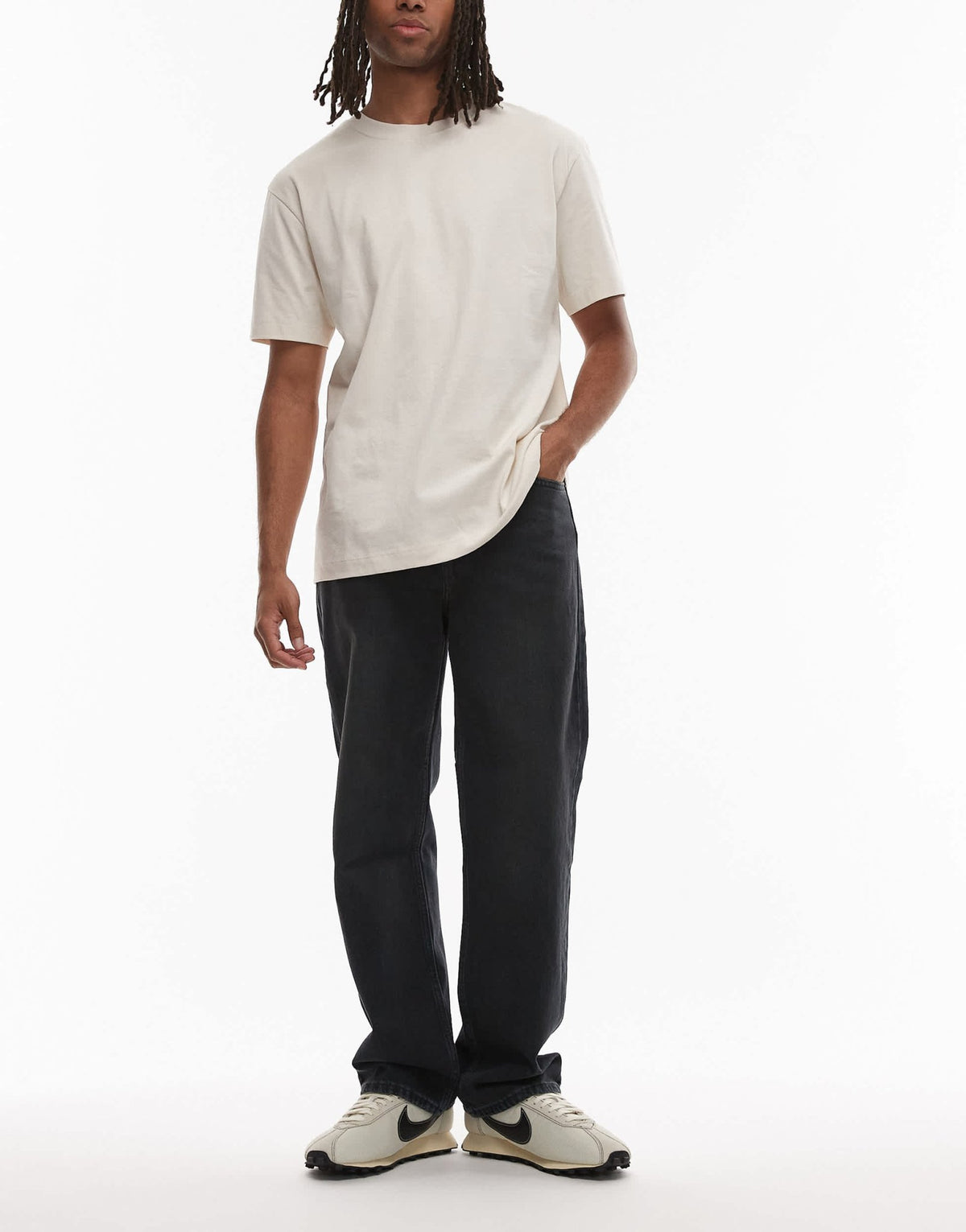Levi's 565 loose straight jeans in washed black - ASOS Sample Sale