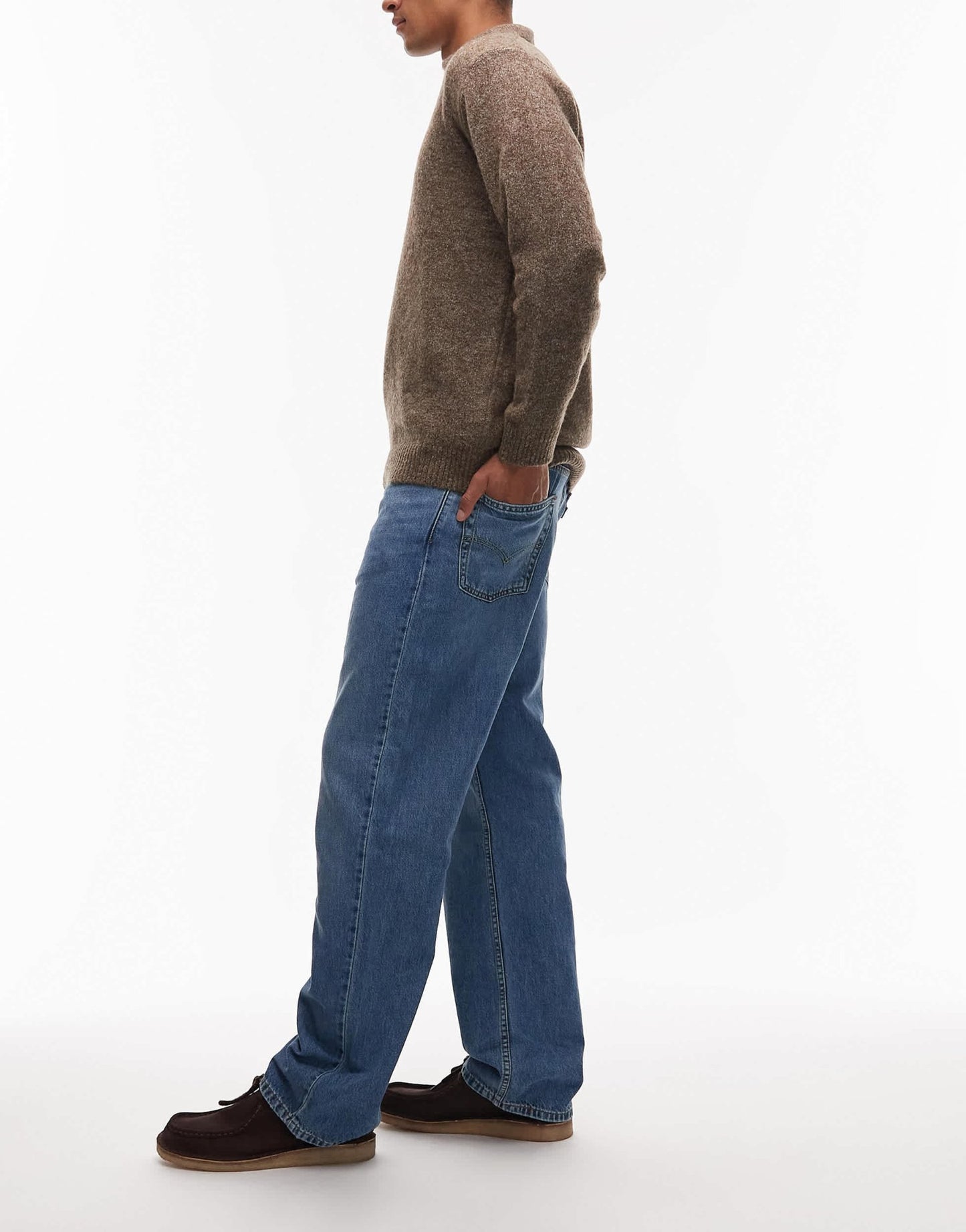 Levi's 565 loose straight lightweight jeans in mid wash - ASOS Sample Sale