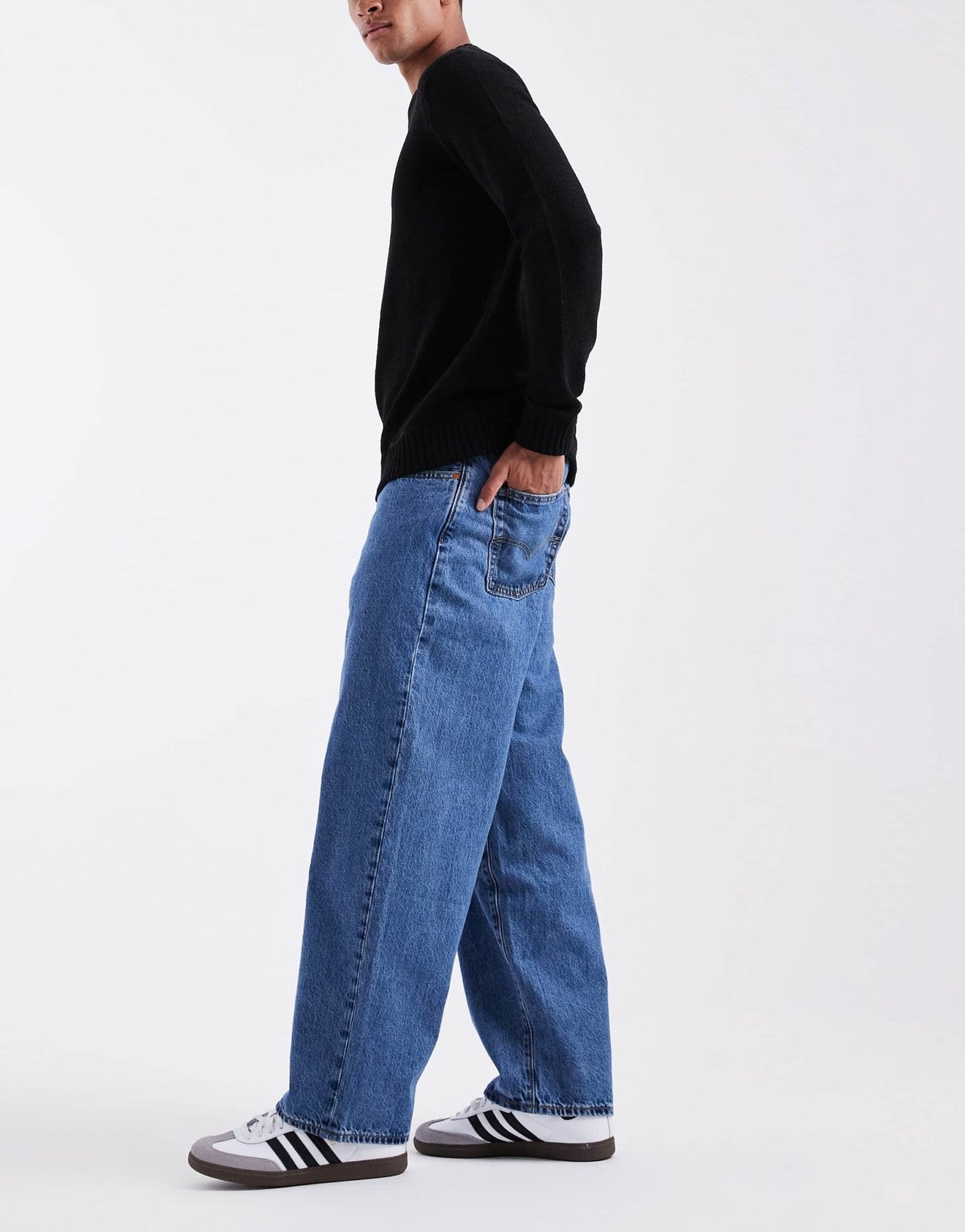 Levi's 578 baggy jeans in mid wash - ASOS Sample Sale