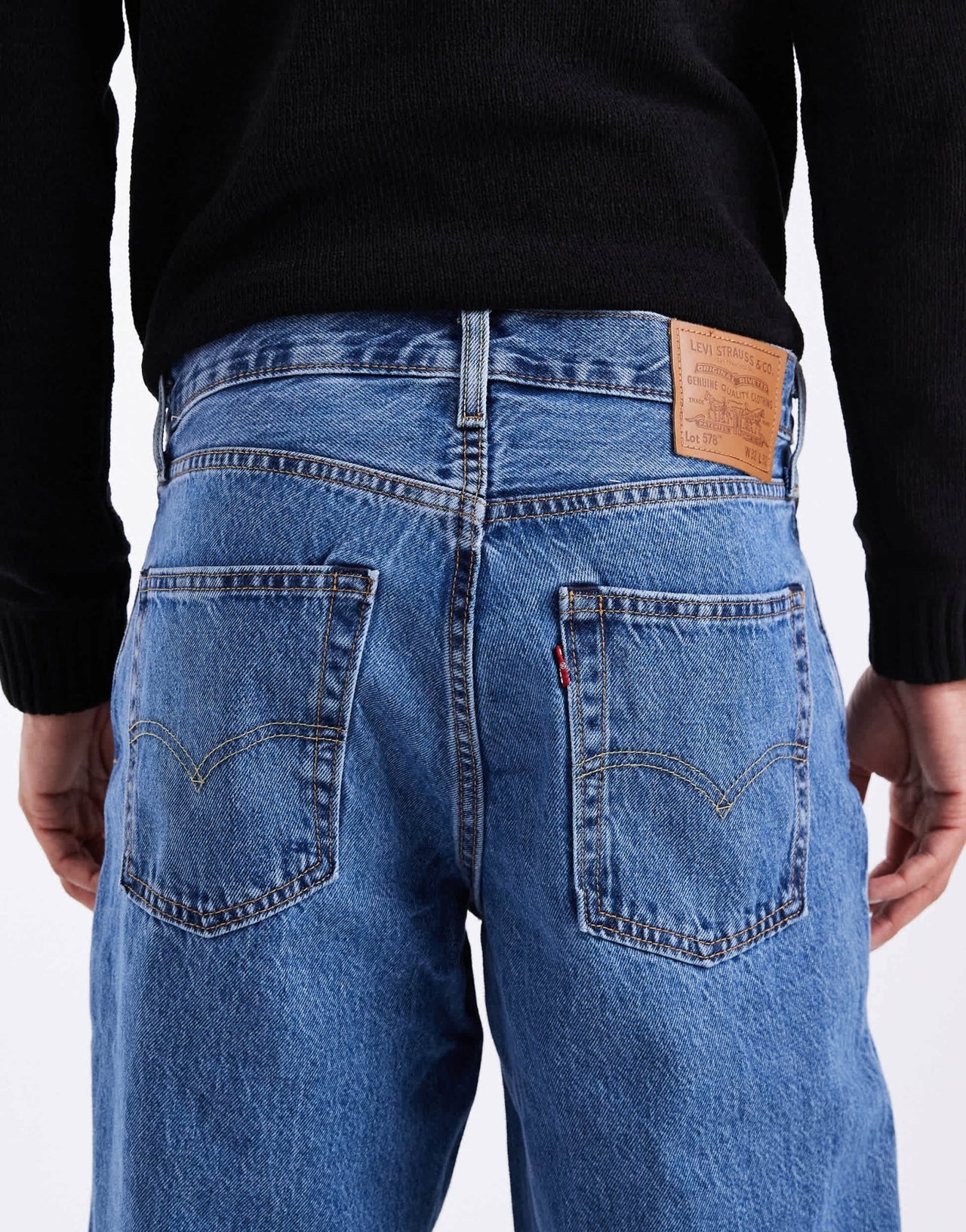 Levi's 578 baggy jeans in mid wash - ASOS Sample Sale