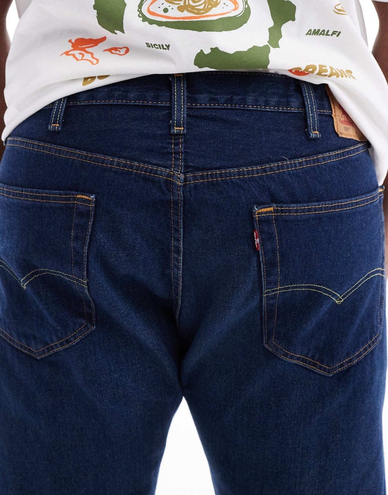 Levi's Big & Tall 501 original straight jeans in mid wash - ASOS Sample Sale