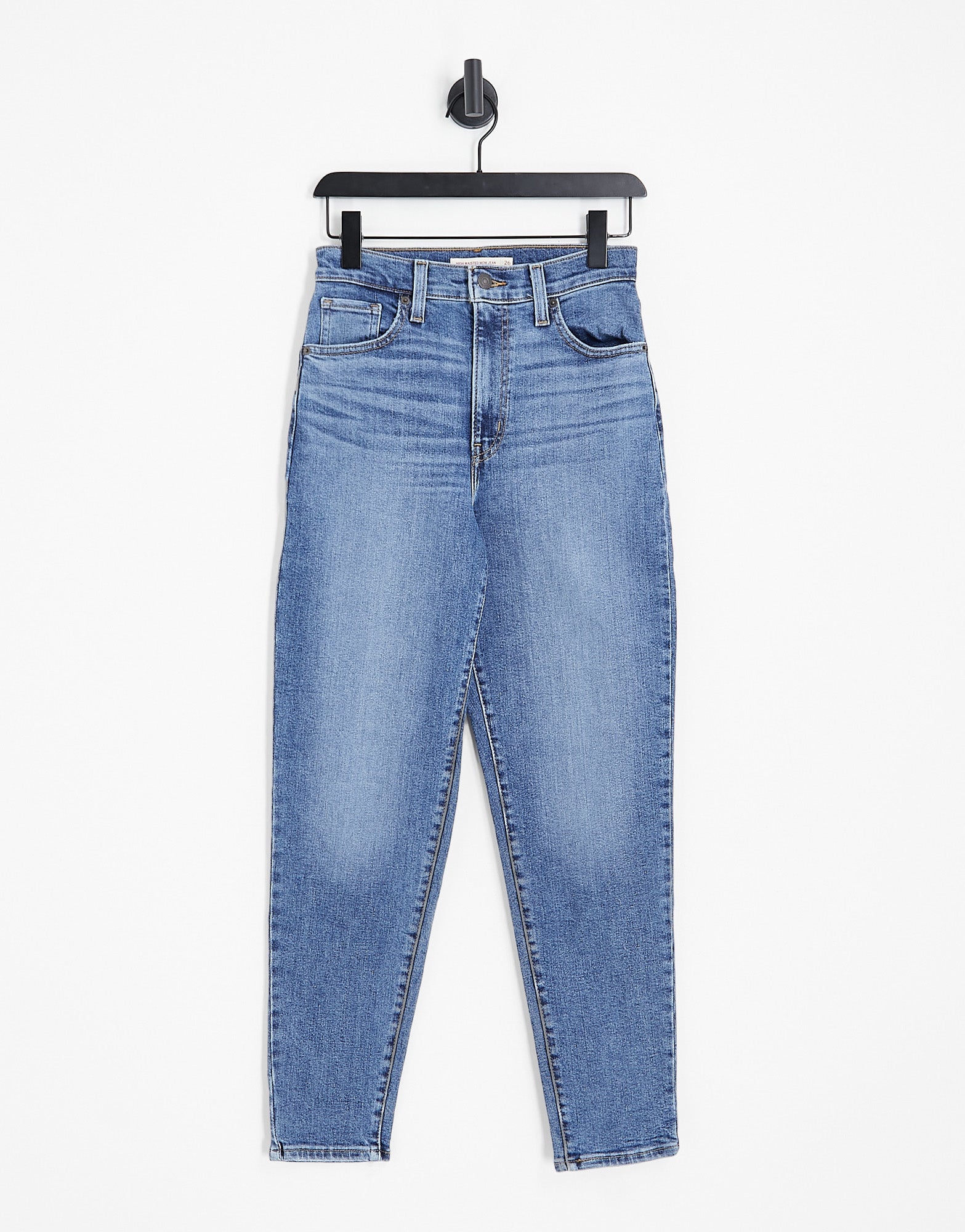 Levi's high waisted mom jean in mid wash - ASOS Sample Sale
