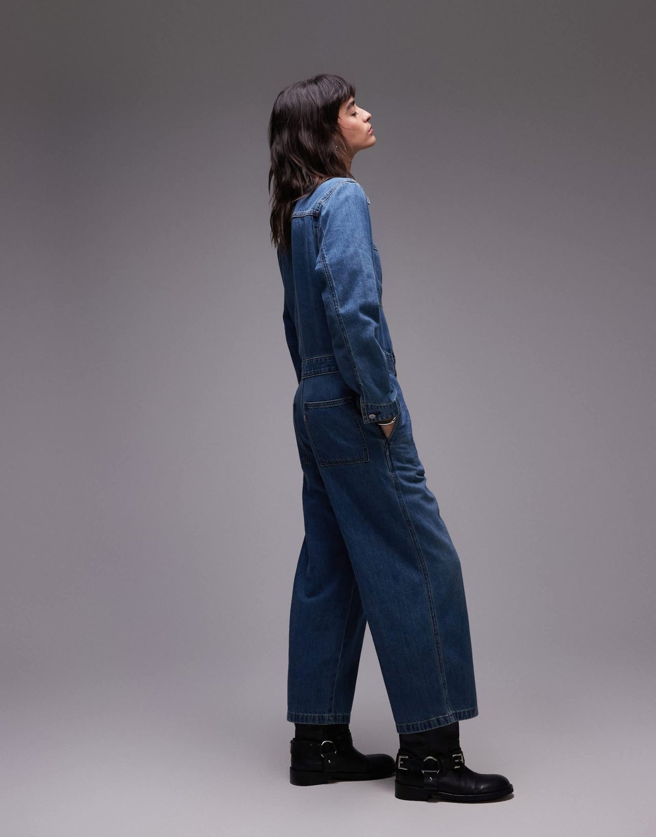 Levi's iconic denim jumpsuit in mid blue - ASOS Sample Sale