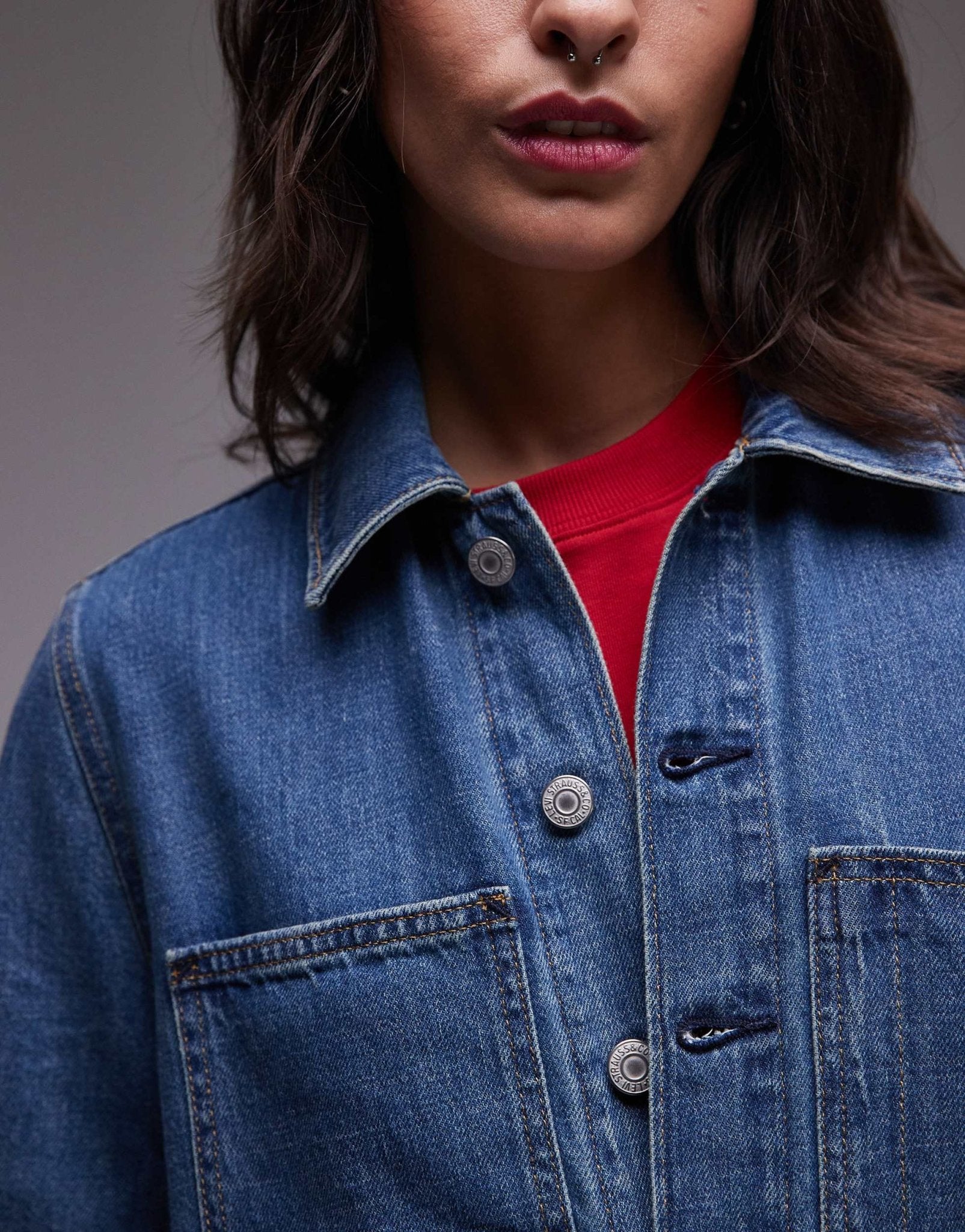 Levi's iconic denim jumpsuit in mid blue - ASOS Sample Sale