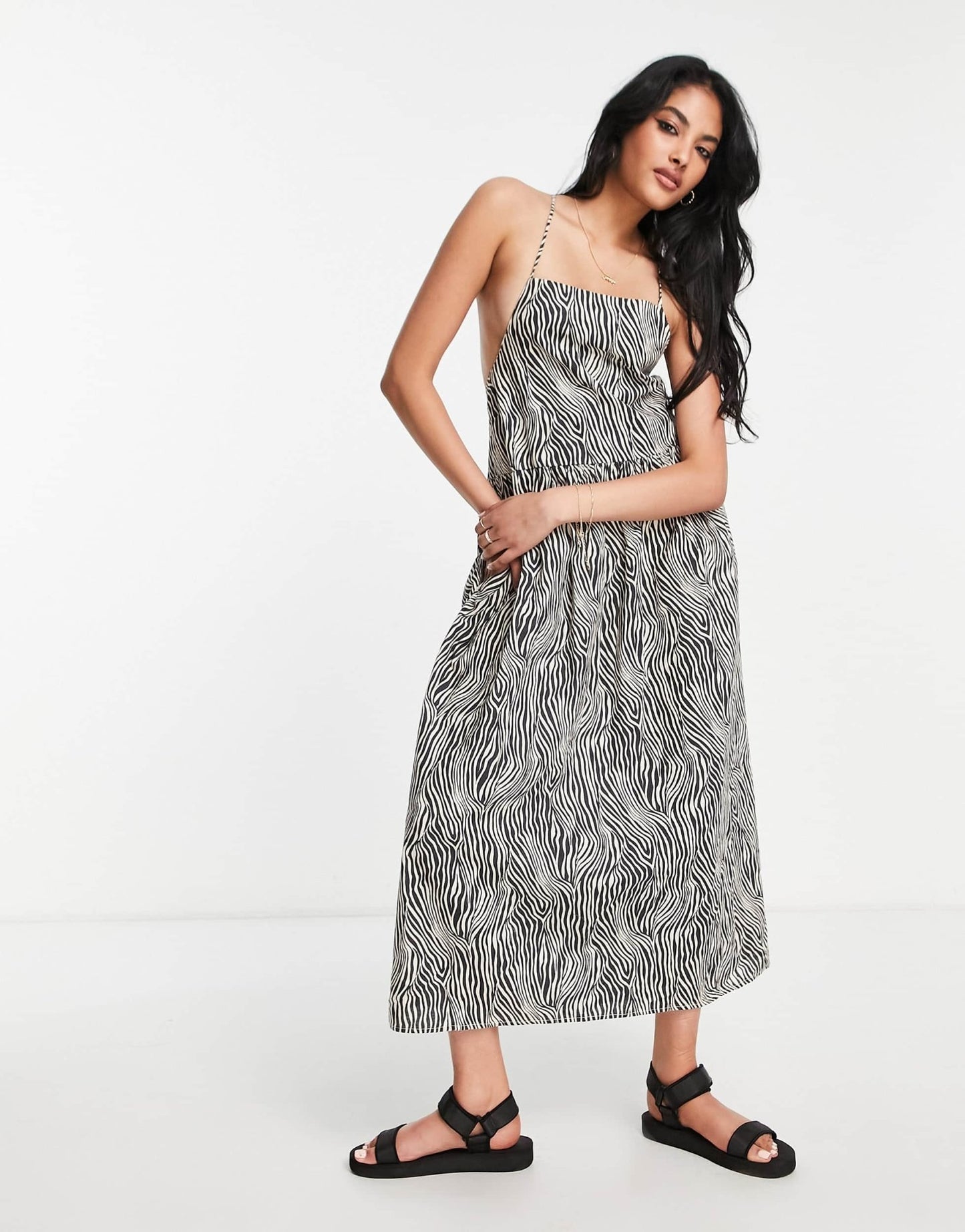 Levi's midi dress in wavy zebra print - ASOS Sample Sale