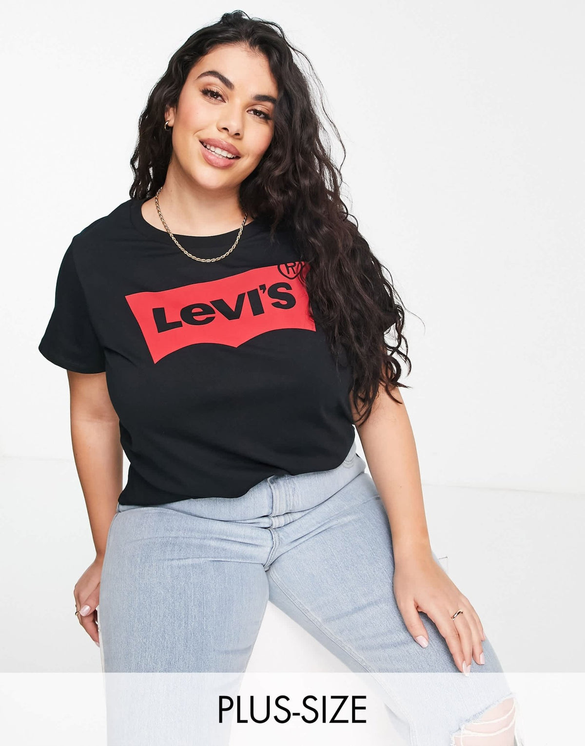 Levi's Plus 70's high straight in light wash - ASOS Sample Sale