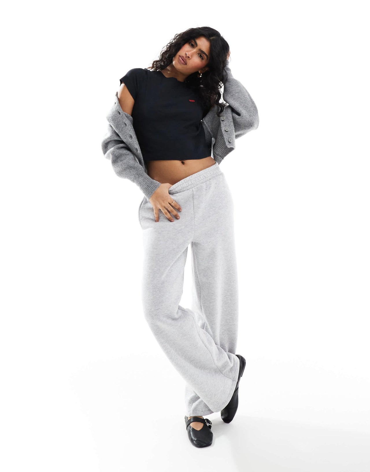 Levi's sporty batwing logo t-shirt in black - ASOS Sample Sale