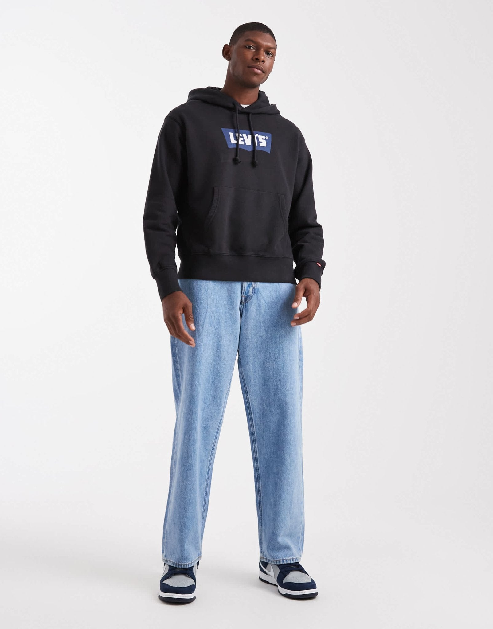 Levi's vintage batwing logo hoodie in black - ASOS Sample Sale