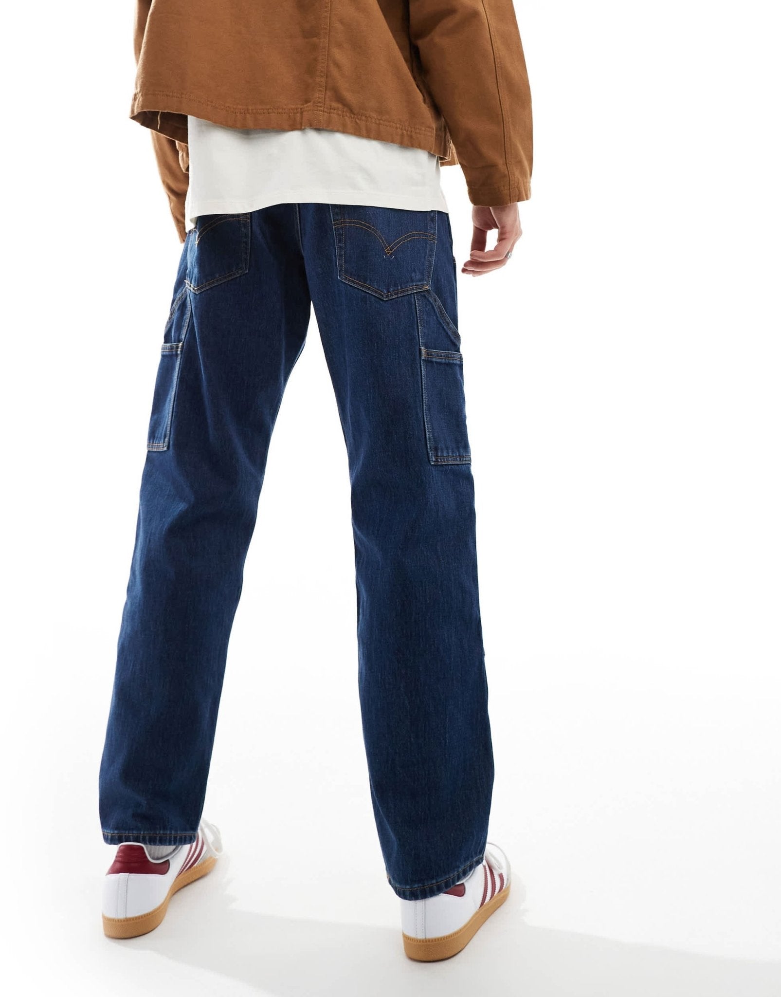Levi's Workwear 565 loose fit double knee jeans in dark blue - ASOS Sample Sale
