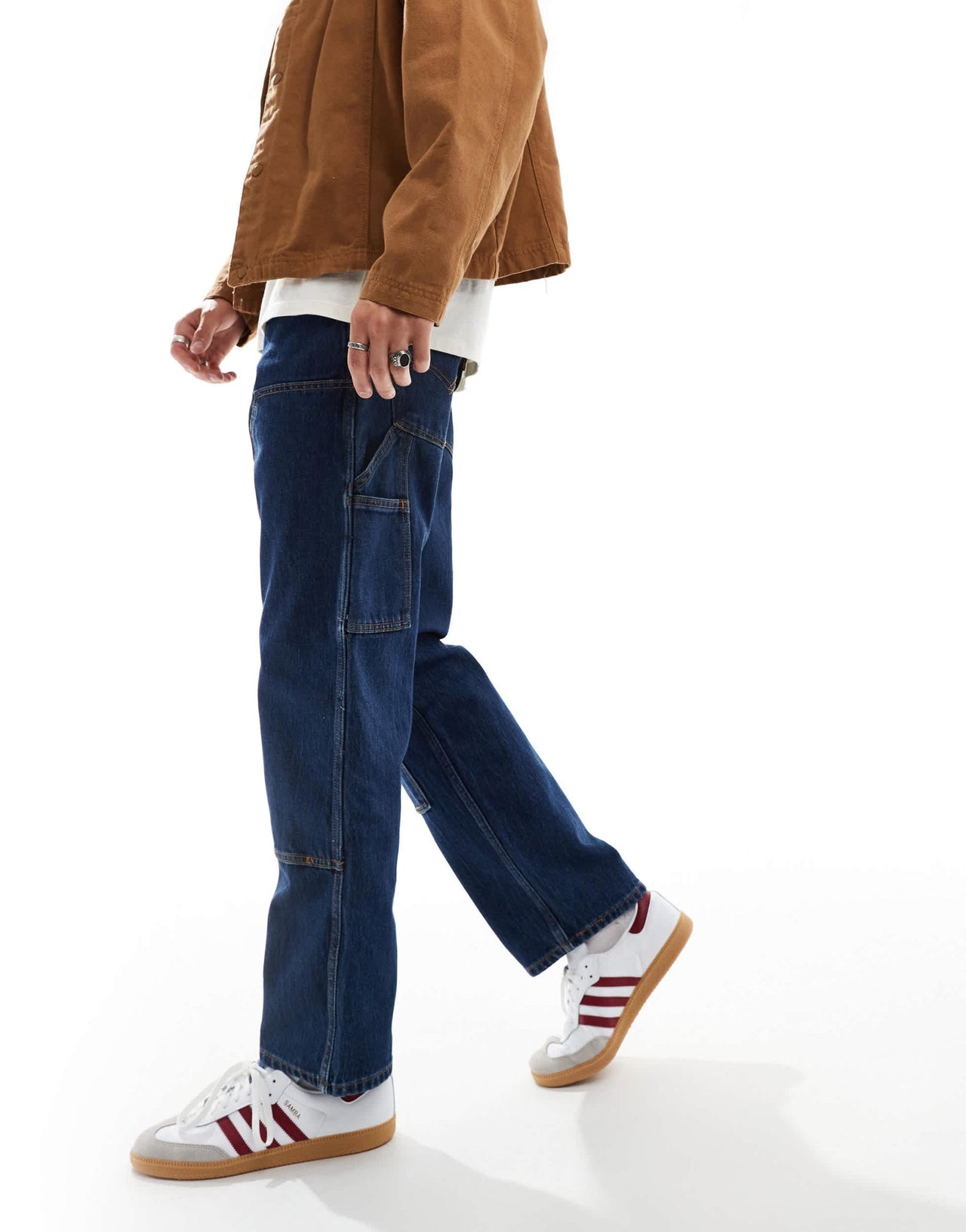 Levi's Workwear 565 loose fit double knee jeans in dark blue - ASOS Sample Sale
