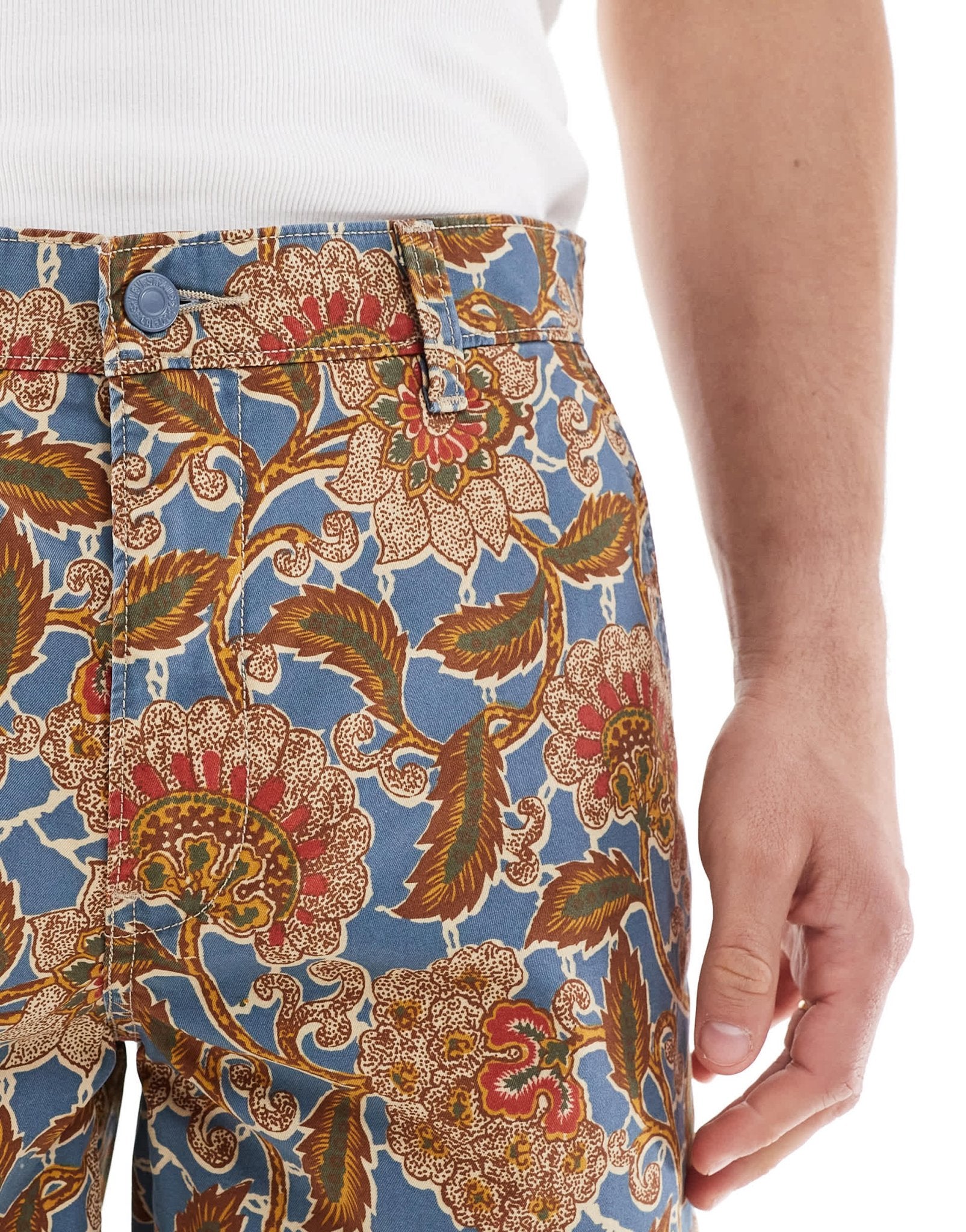 Levi's XX Authentic relaxed twill chino shorts in floral print co-ord - ASOS Sample Sale