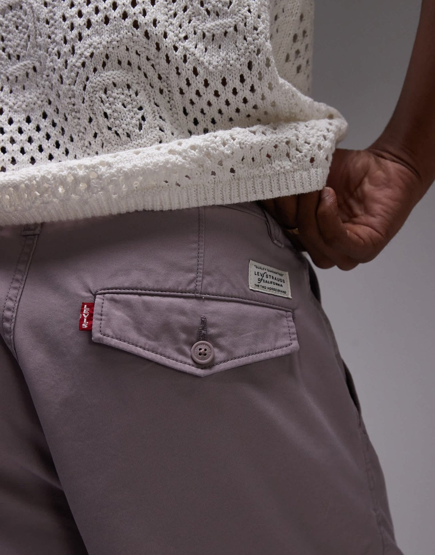 Levi's XX Authentic relaxed twill chino shorts in lilac - ASOS Sample Sale