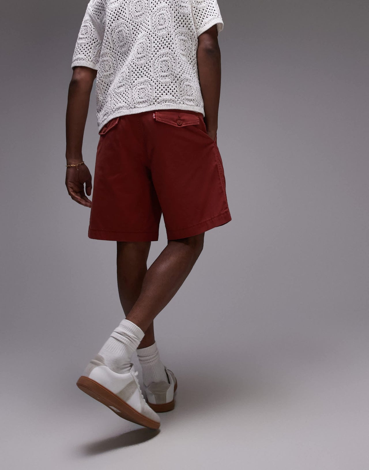 Levi's XX Authentic relaxed twill chino shorts in red - ASOS Sample Sale