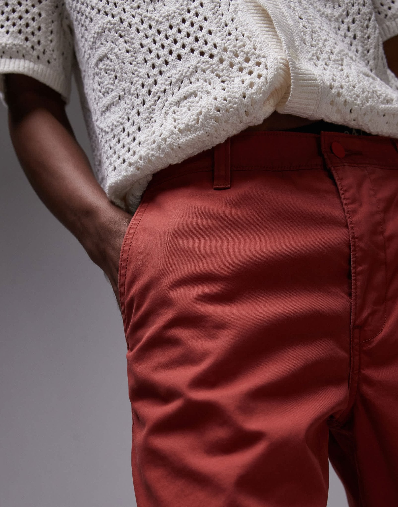 Levi's XX Authentic relaxed twill chino shorts in red - ASOS Sample Sale