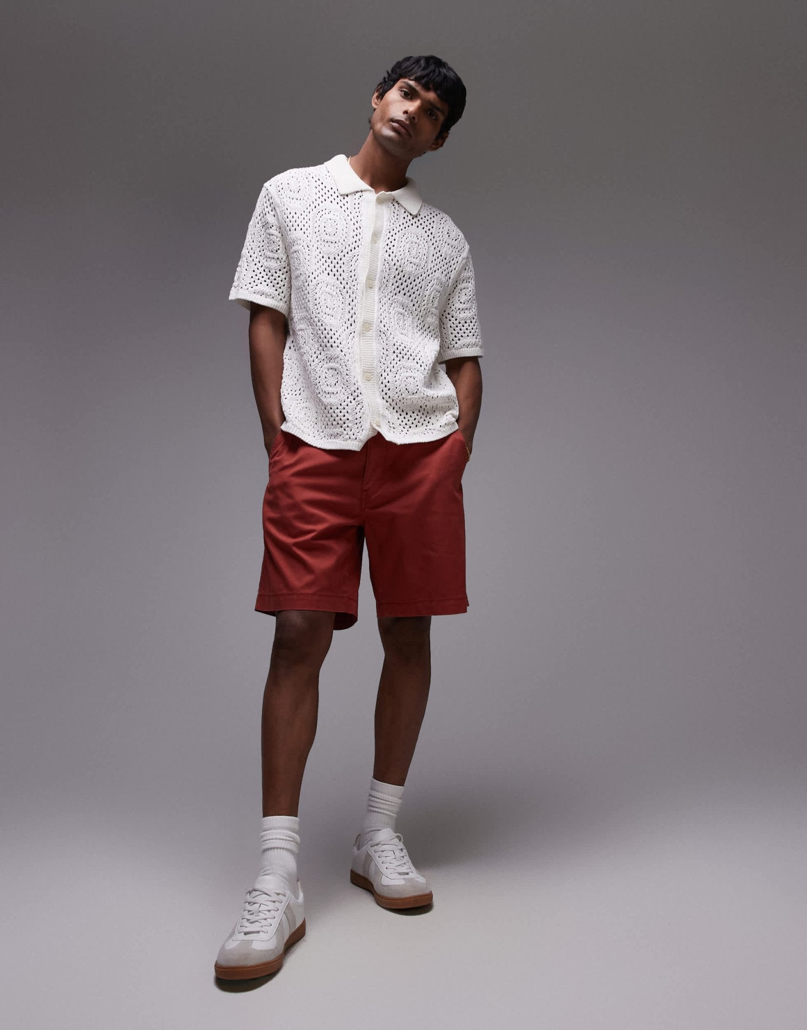 Levi's XX Authentic relaxed twill chino shorts in red - ASOS Sample Sale