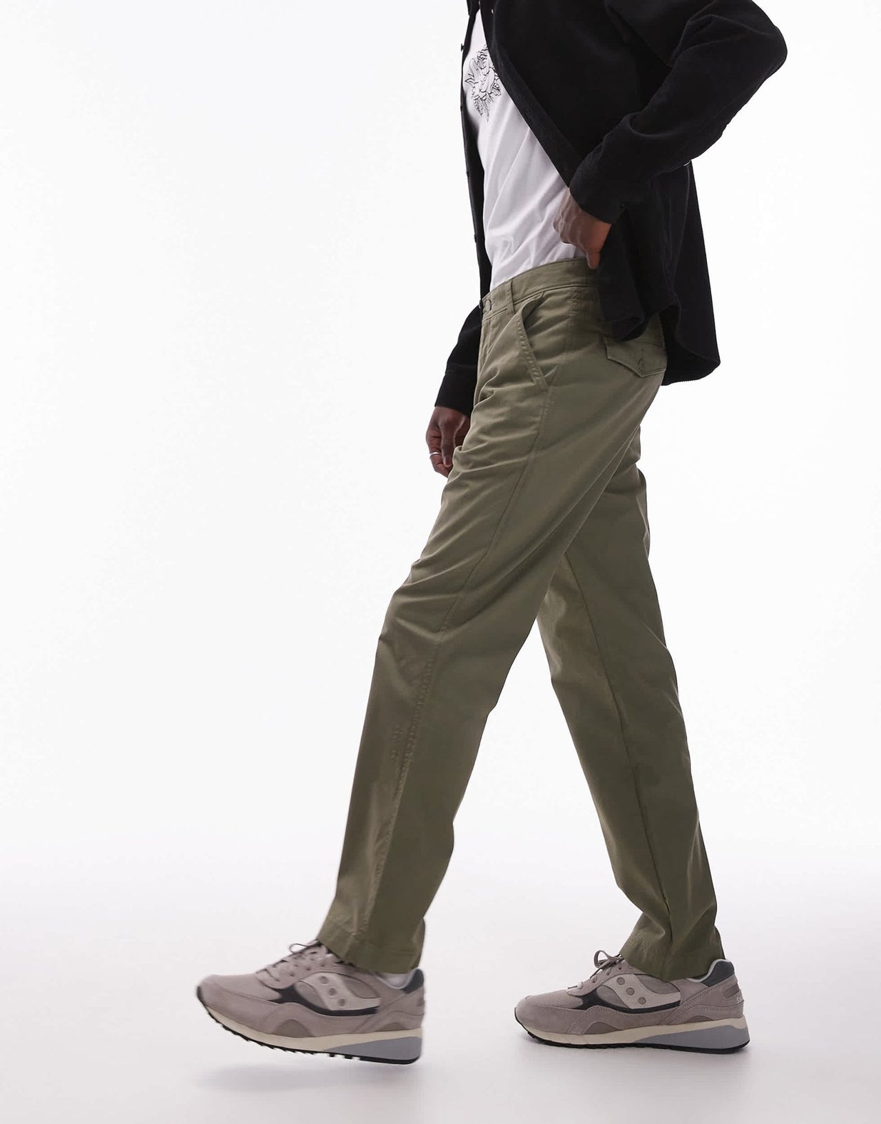 Levi's XX Chino Authentic relaxed garment dye twill trousers in mid green - ASOS Sample Sale