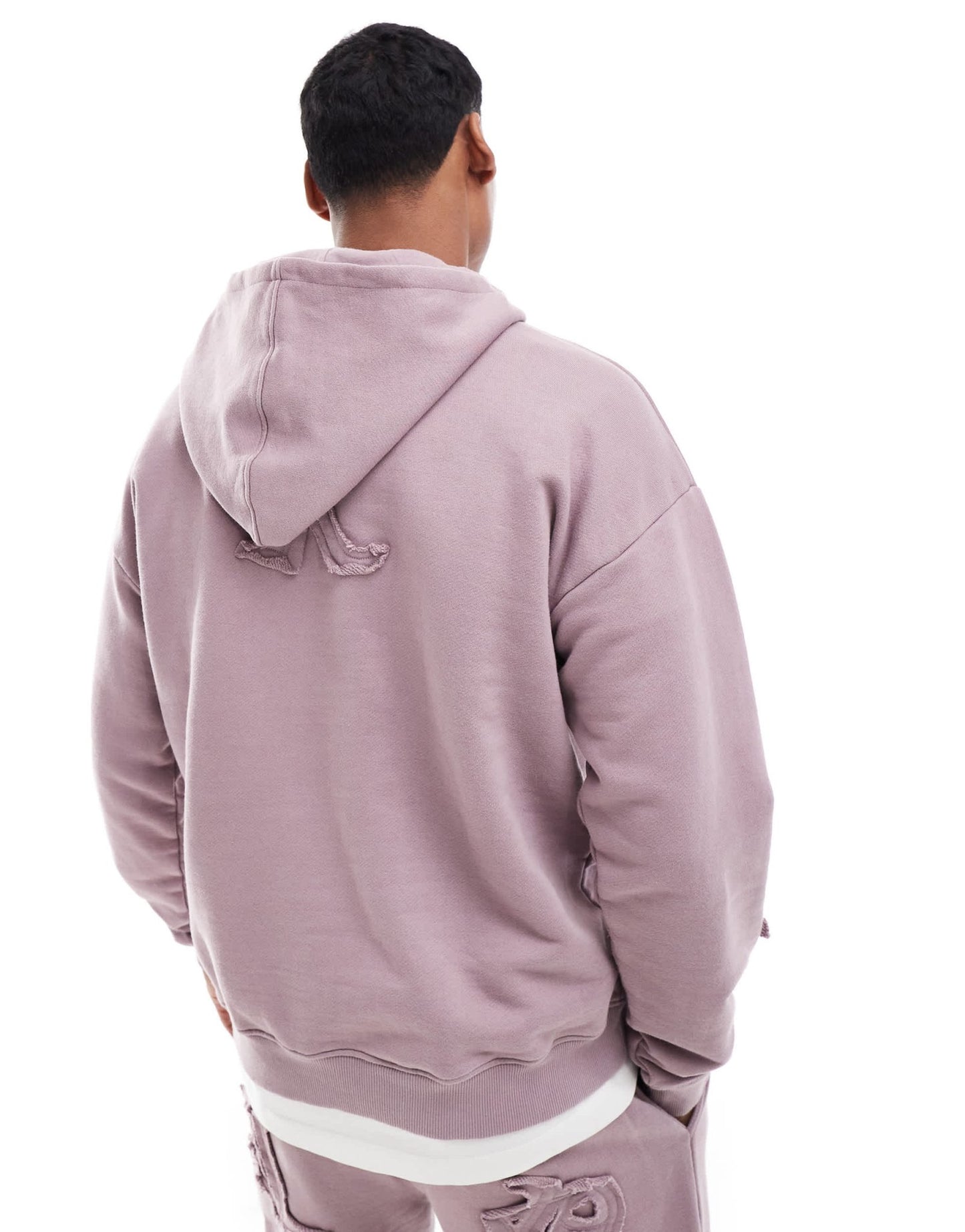 Liquor N Poker allover motif hoodie co - ord in berry mix - ASOS Sample Sale