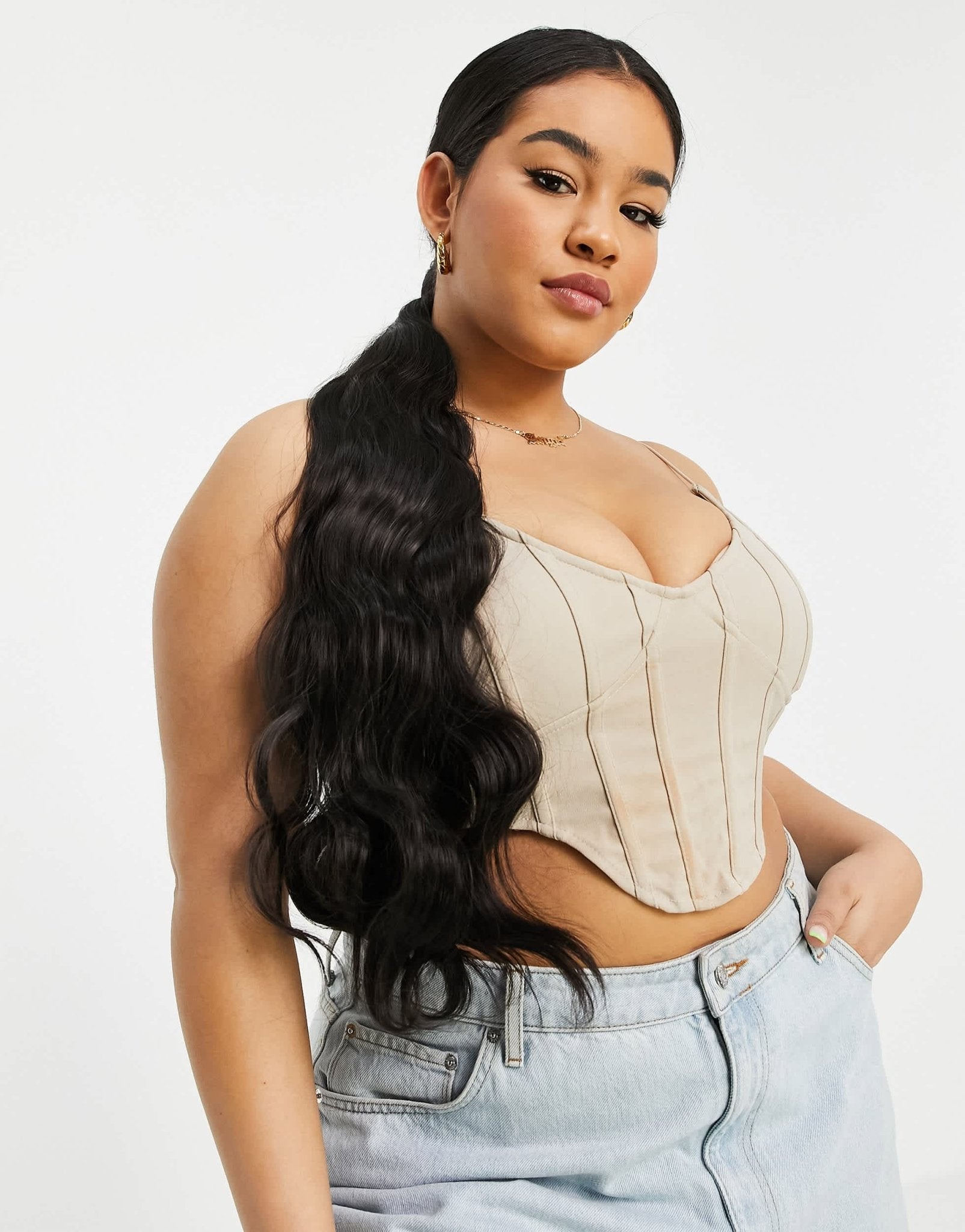 Lullabellz Grande Lengths 26 Hollywood Wave Wraparound Pony - ASOS Sample Sale