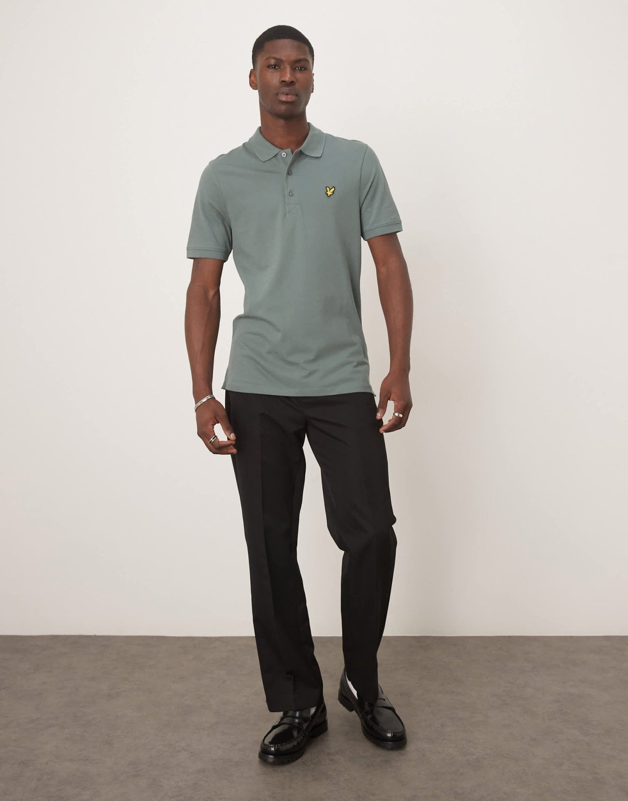 Lyle & Scott Polo Shirt in green - ASOS Sample Sale