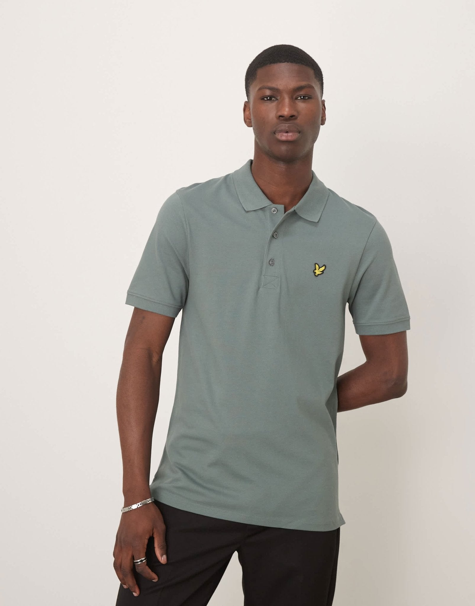 Lyle & Scott Polo Shirt in green - ASOS Sample Sale