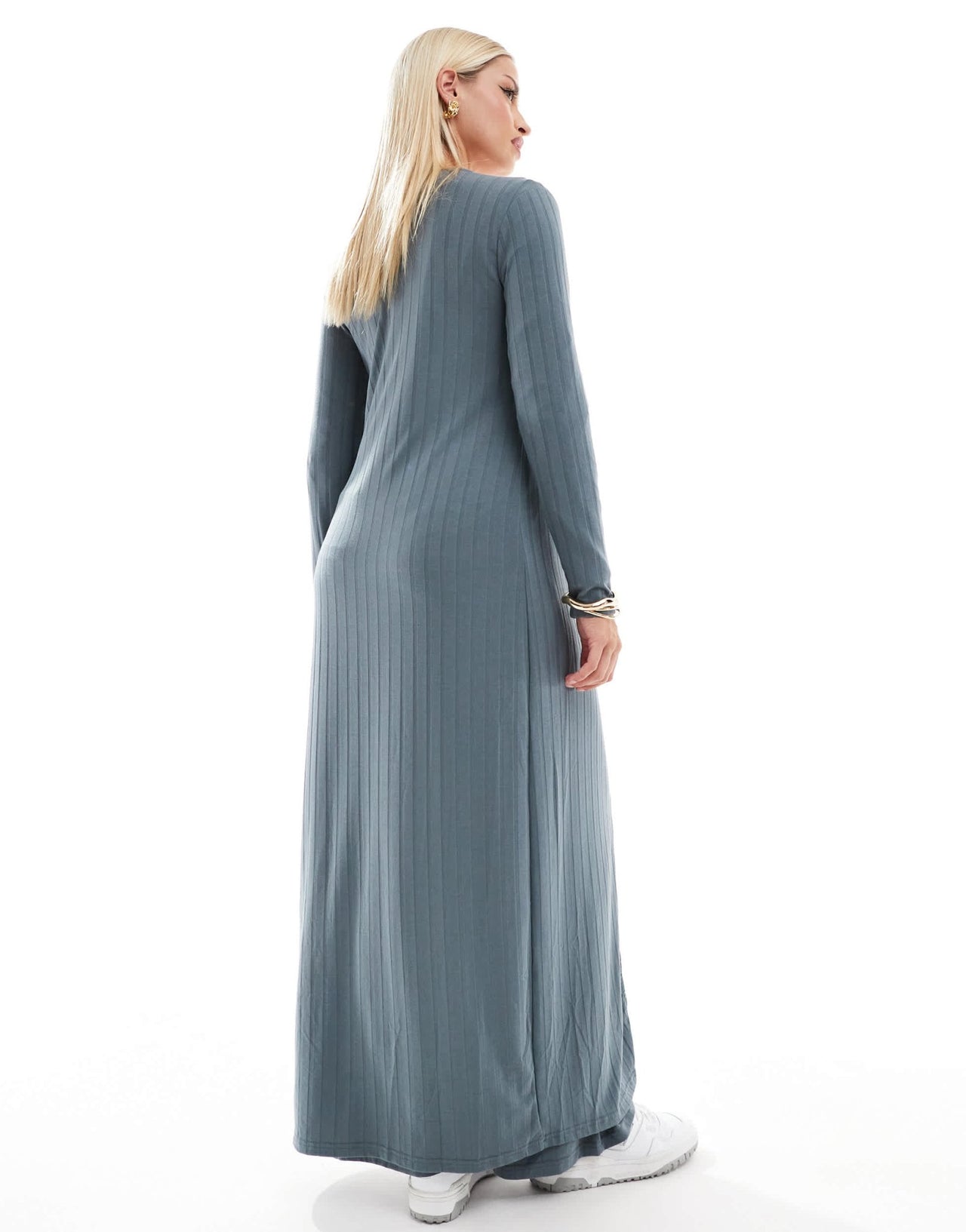 Mamalicious Maternity mix & match ribbed jersey maxi cardigan co - ord in asphalt - ASOS Sample Sale