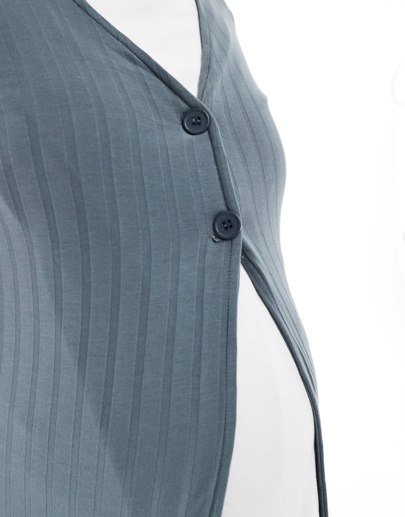 Mamalicious Maternity mix & match ribbed jersey maxi cardigan co - ord in asphalt - ASOS Sample Sale