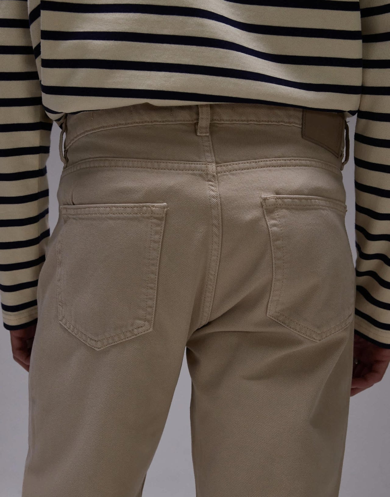 Mango Bob tapered fit jeans in light beige - ASOS Sample Sale