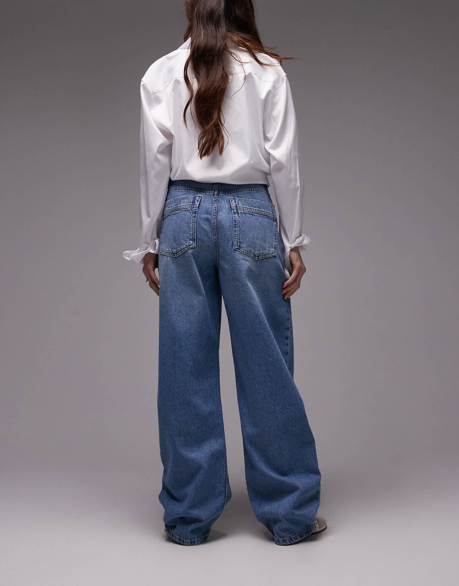 Mango Carlo seam front jeans in light blue - ASOS Sample Sale