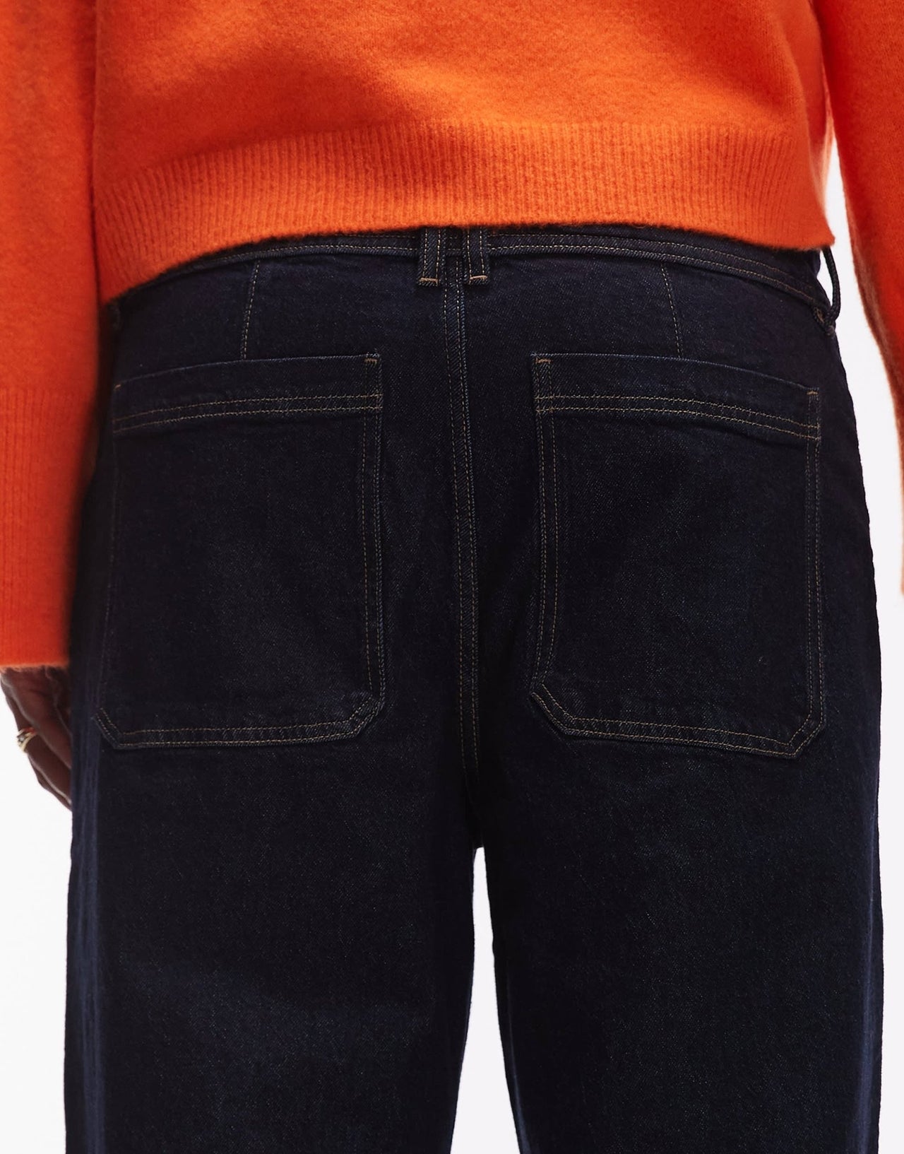 Mango Catherin wide leg jeans indigo - ASOS Sample Sale