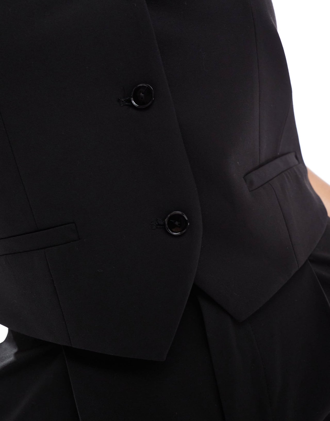 Mango co - ord dad waistcoat in black - ASOS Sample Sale
