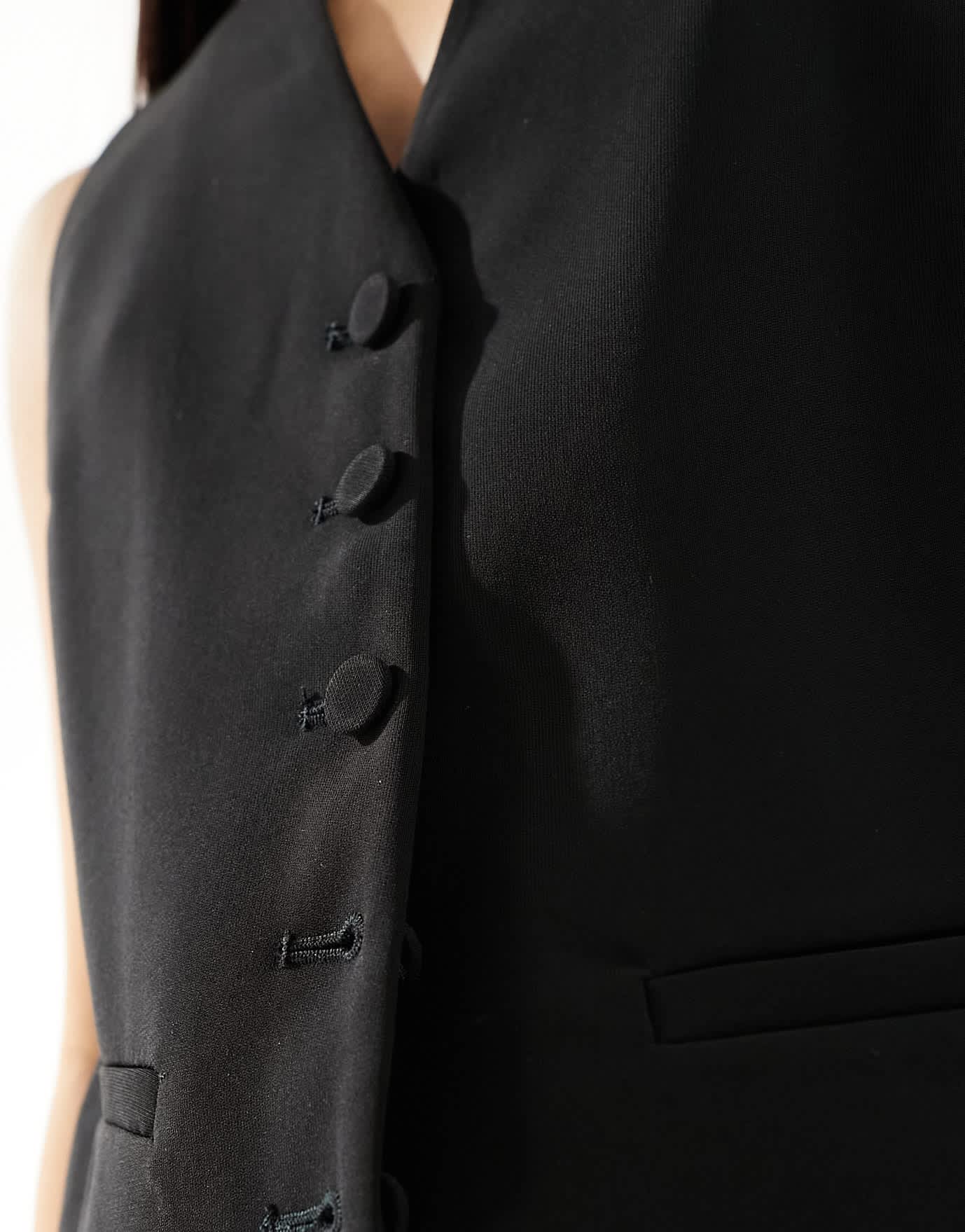 Mango co - ord waistcoat in black - ASOS Sample Sale