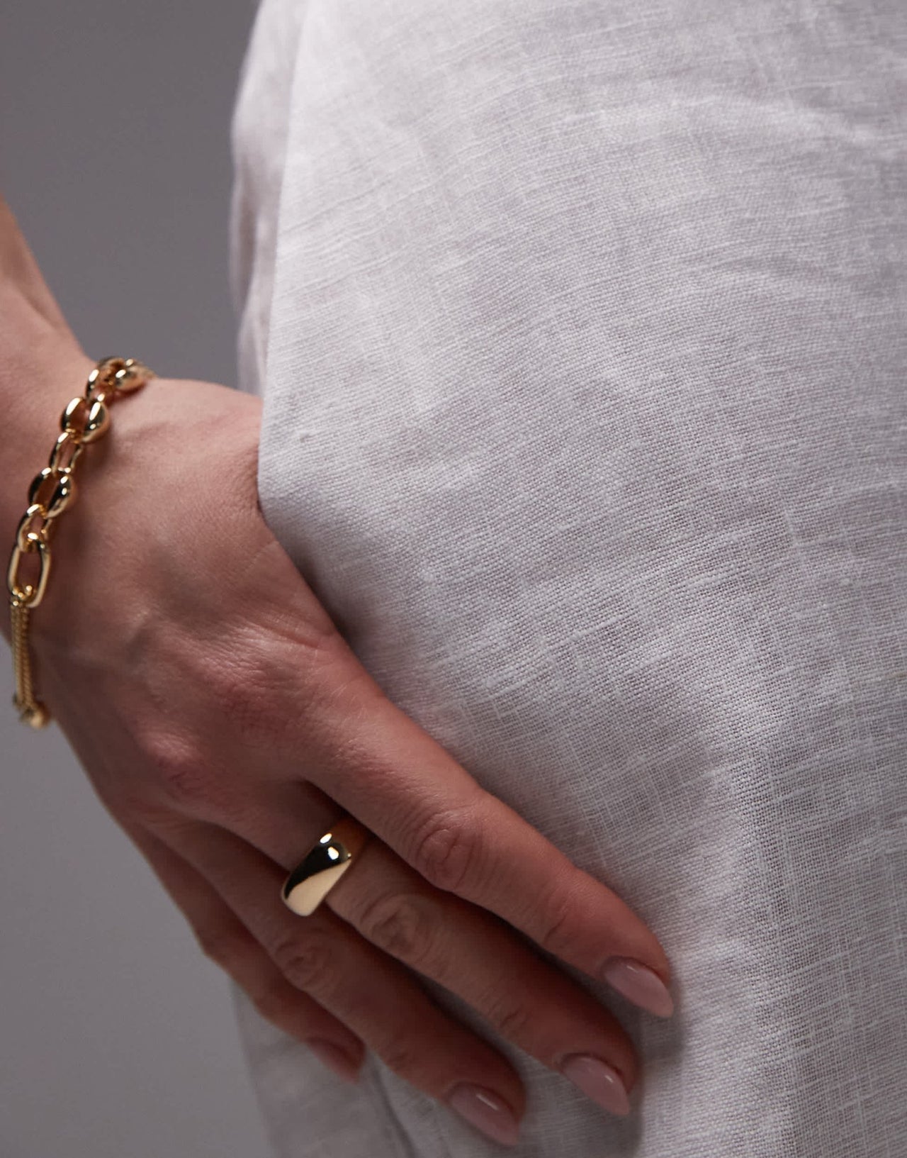 Mango linen tailored trouser in white - ASOS Sample Sale