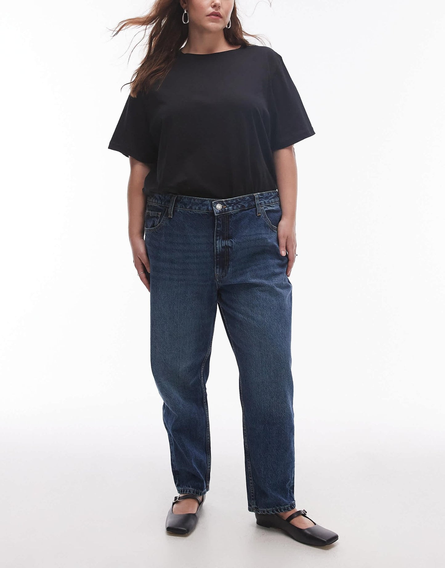 Mango Mom2000 jeans in mid blue - ASOS Sample Sale