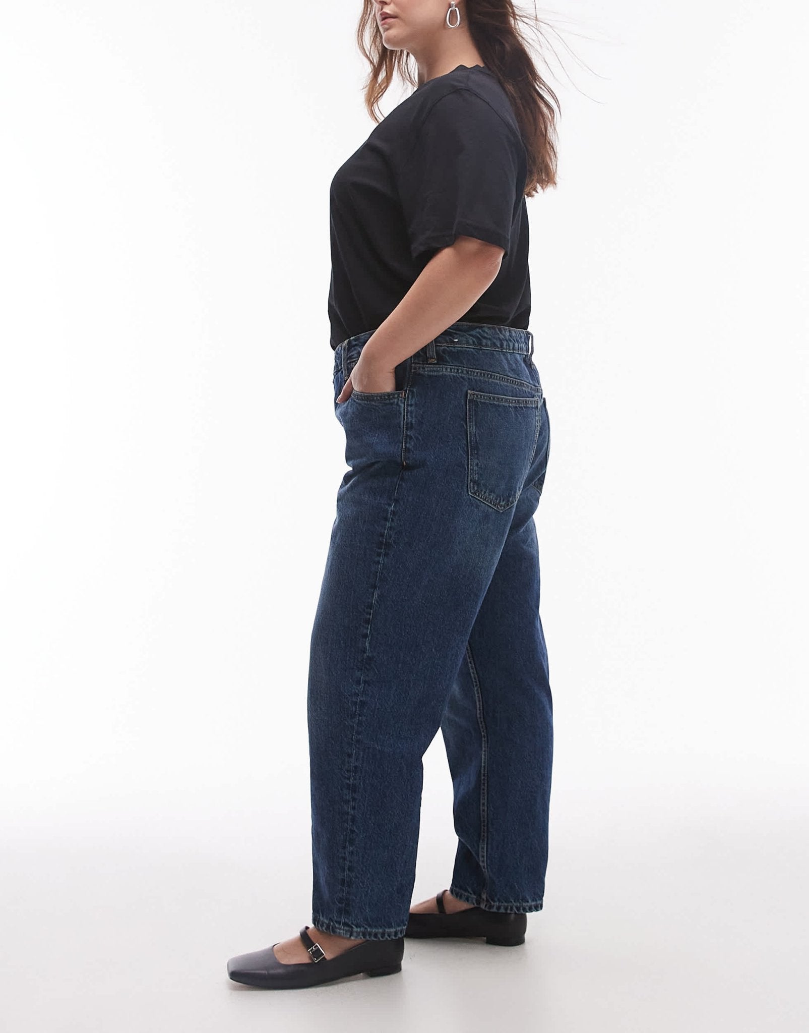 Mango Mom2000 jeans in mid blue - ASOS Sample Sale
