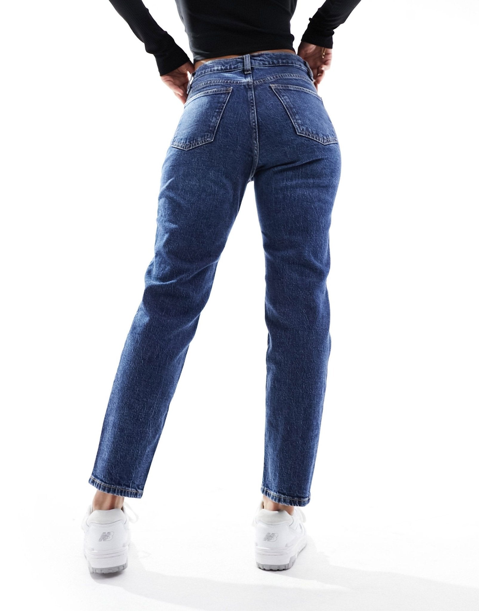 Mango New mom jeans in blue - ASOS Sample Sale