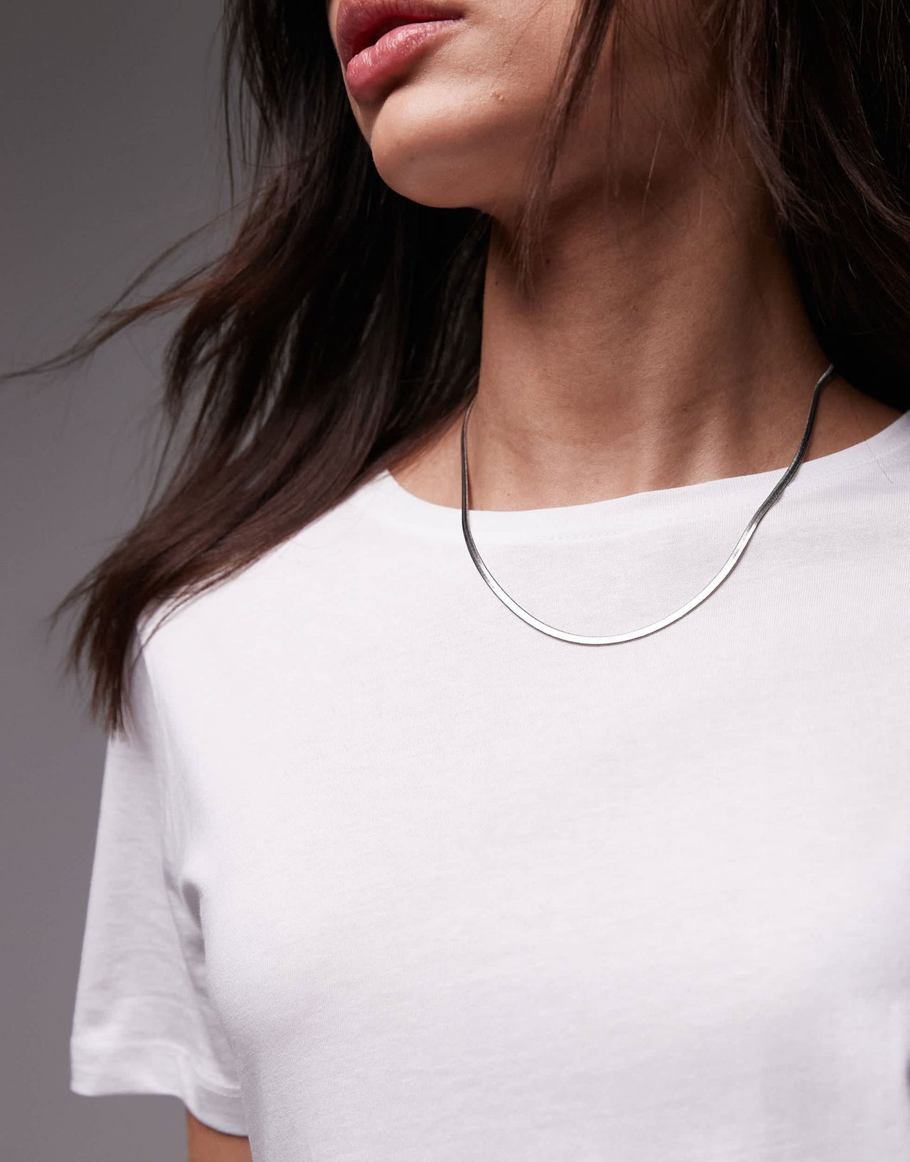 Mango round neck t-shirt in white - ASOS Sample Sale