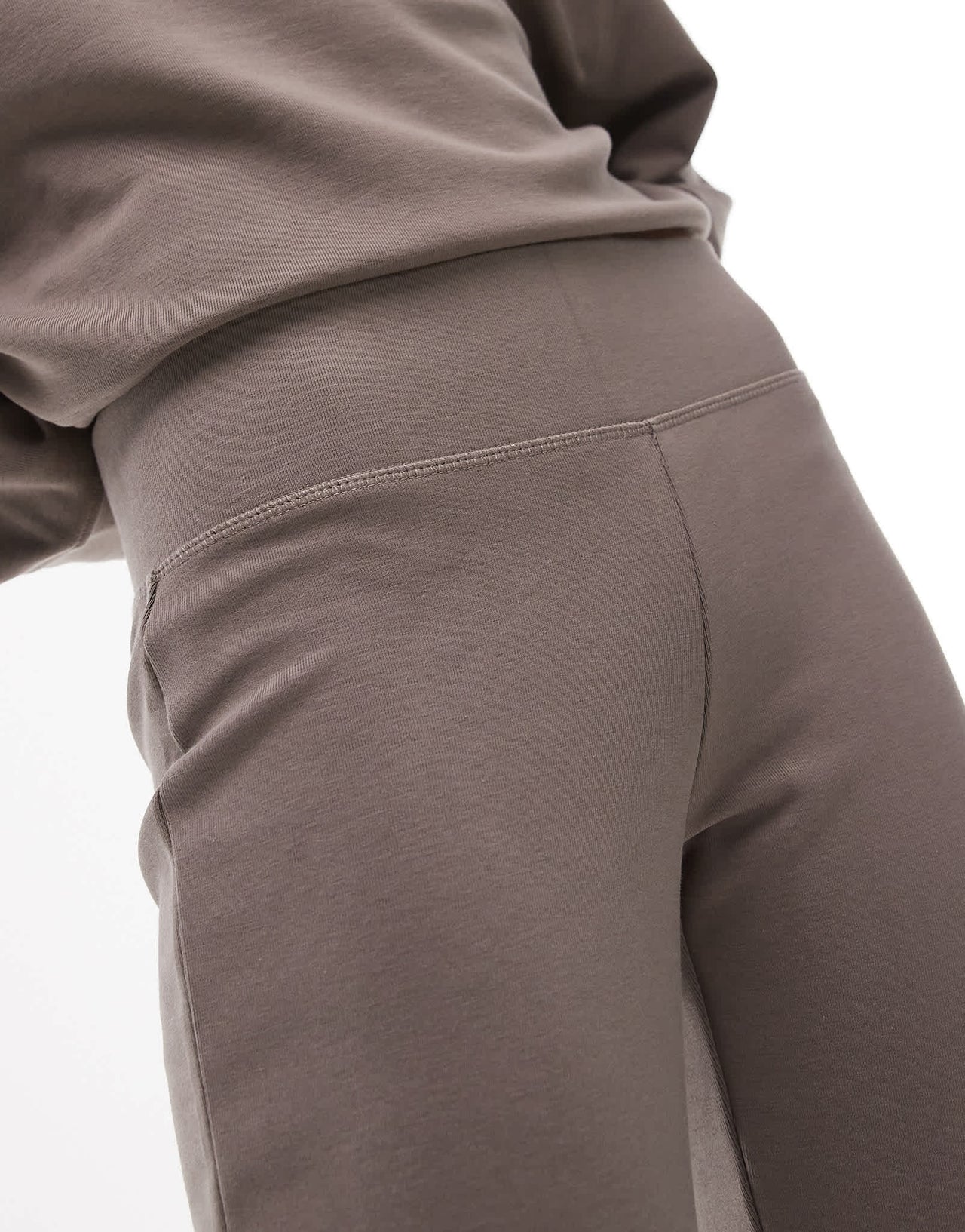 Mango soft touch flared jogger co-ord in light brown - ASOS Sample Sale