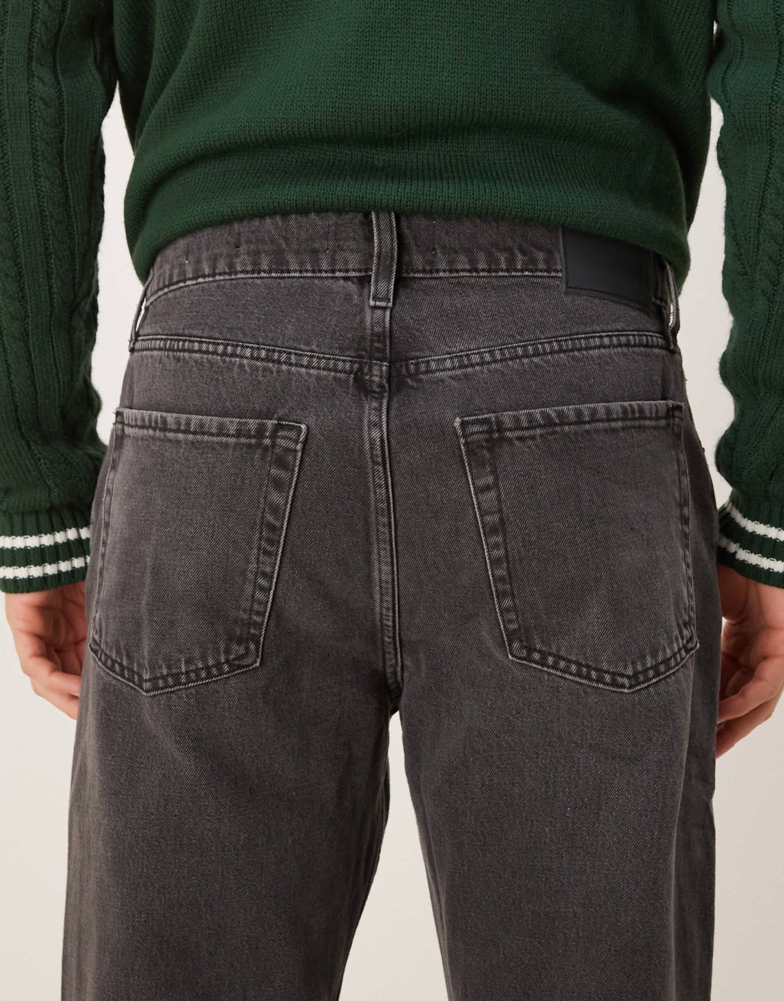 Mango straight fit jeans in washed black - ASOS Sample Sale