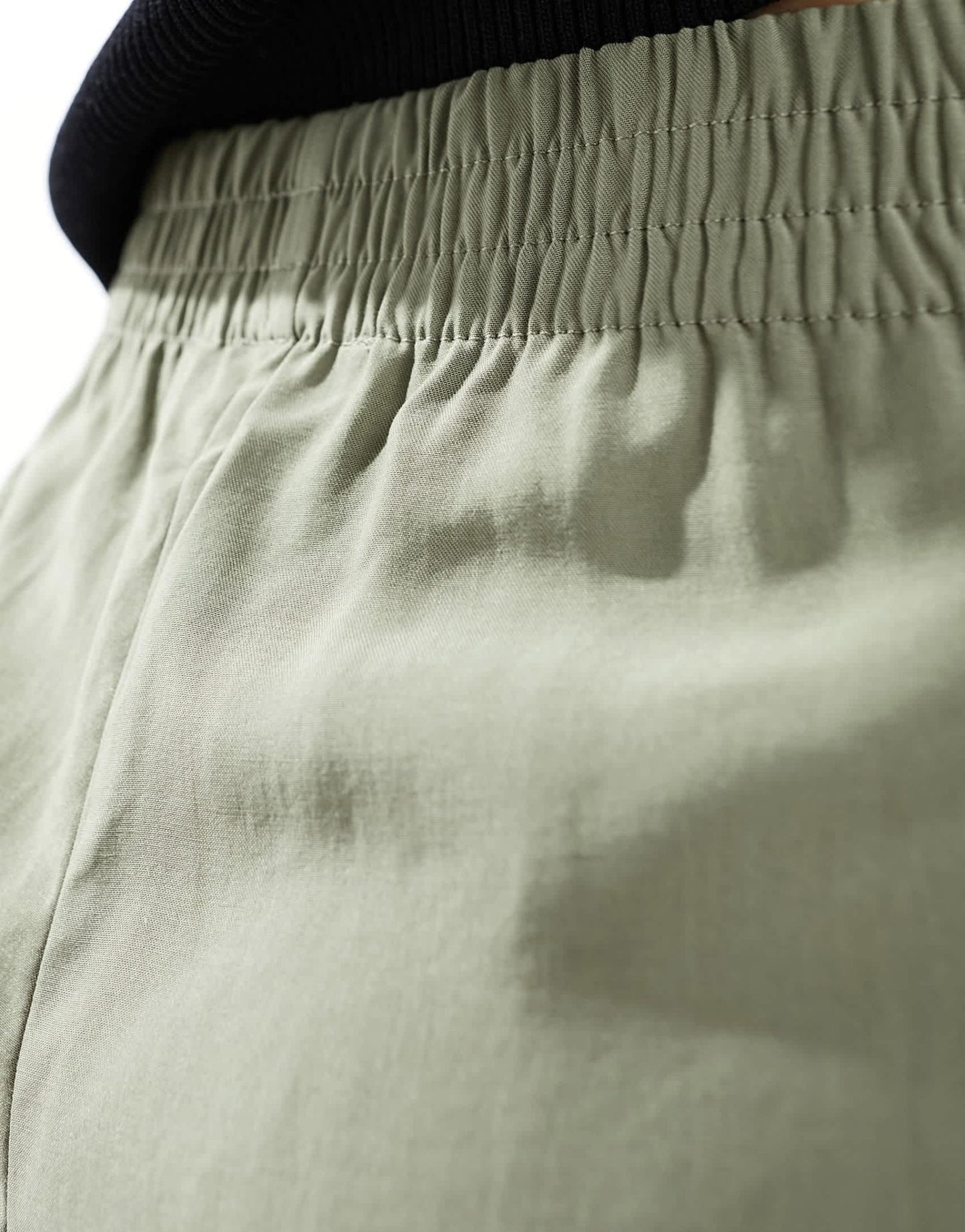 Mango straight leg linen trousers in khaki - ASOS Sample Sale