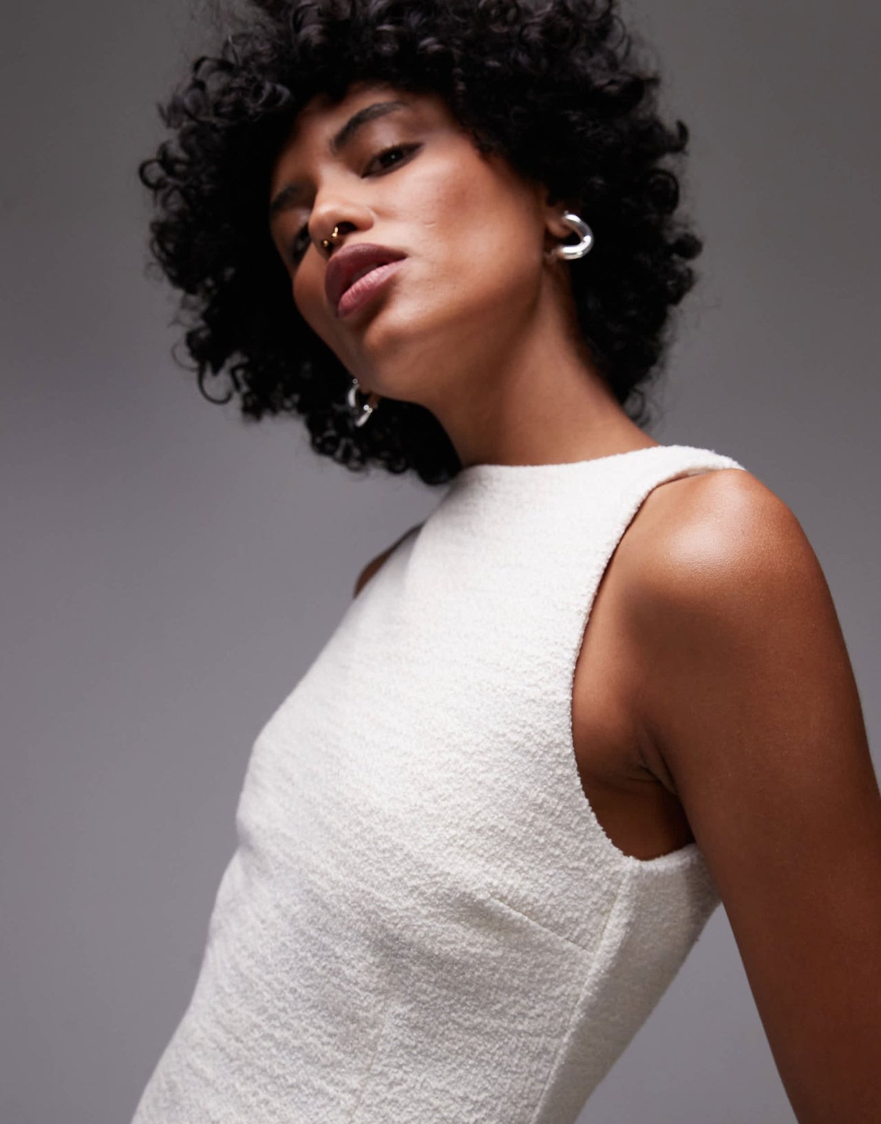 Mango tailored mini shift dress in white - ASOS Sample Sale