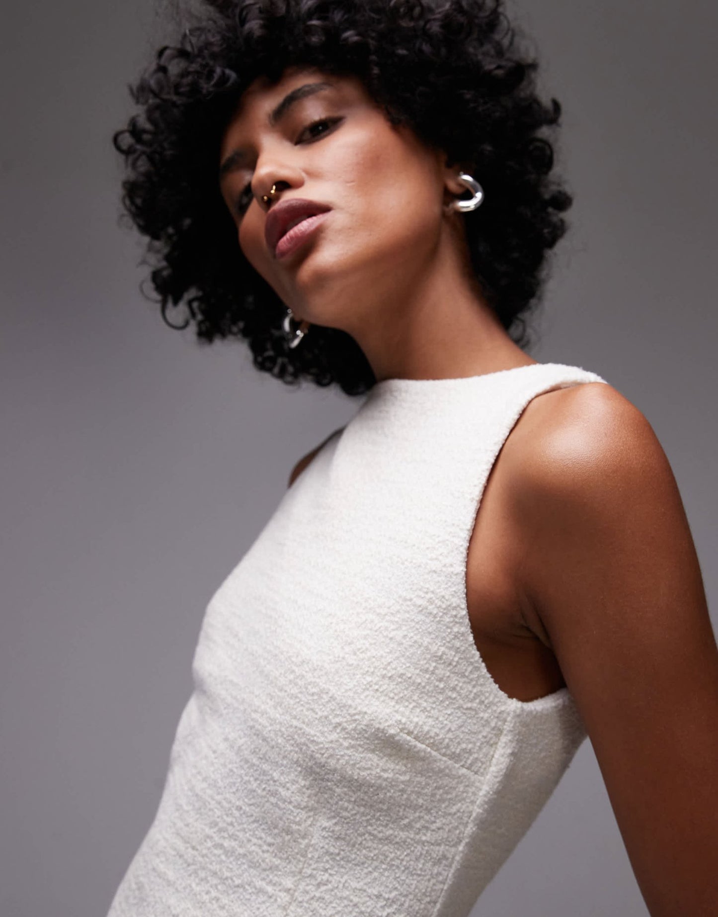 Mango tailored mini shift dress in white - ASOS Sample Sale
