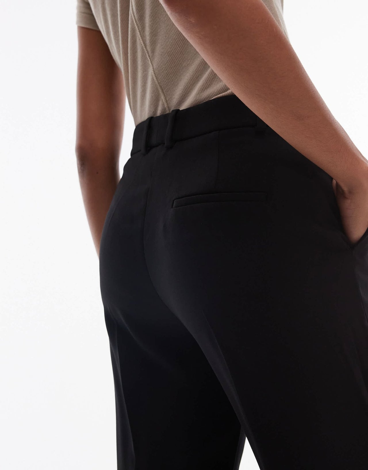 Mango tailored trouser co - ord in black - ASOS Sample Sale