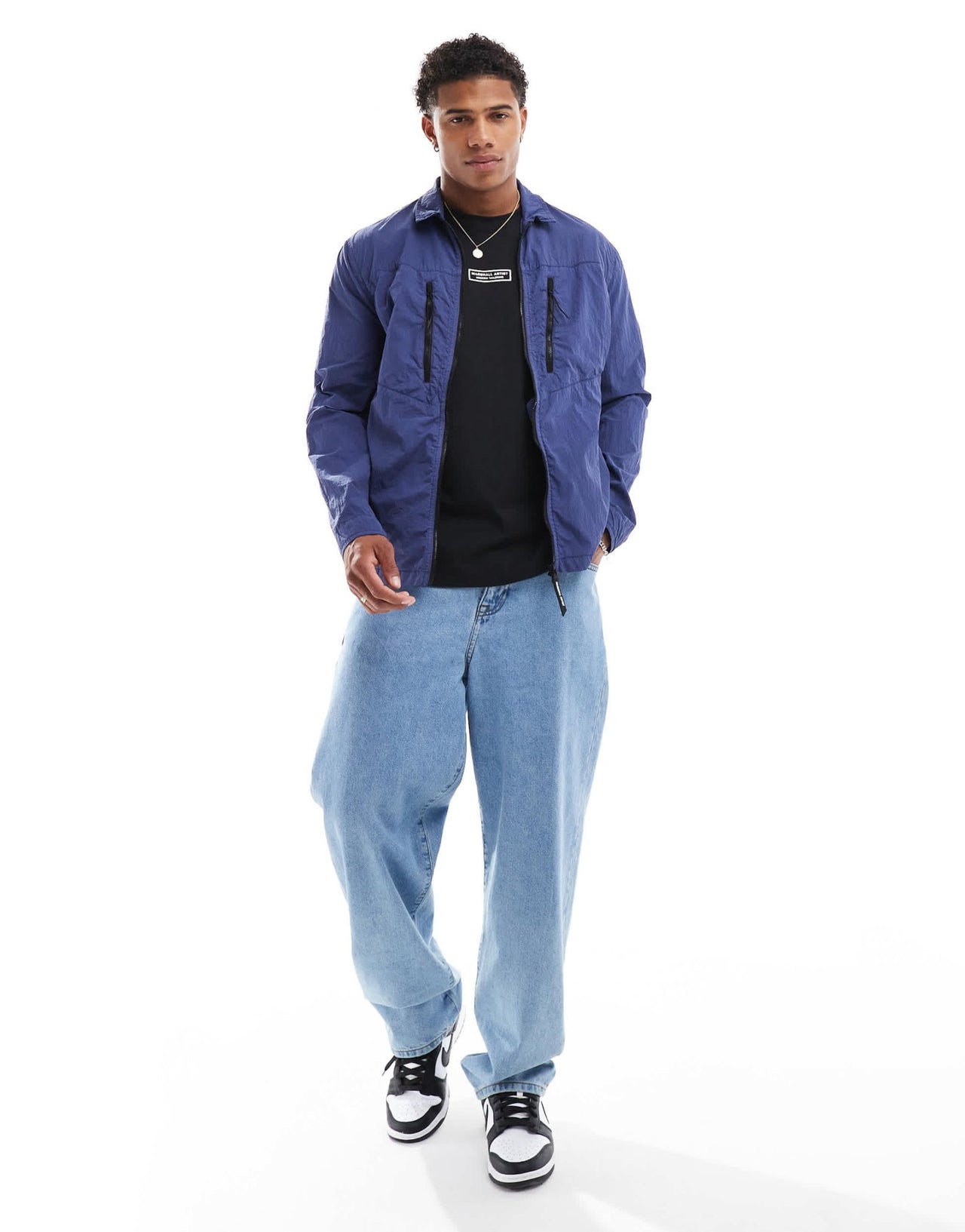 Marshall Artist nova overshirt in blue - ASOS Sample Sale