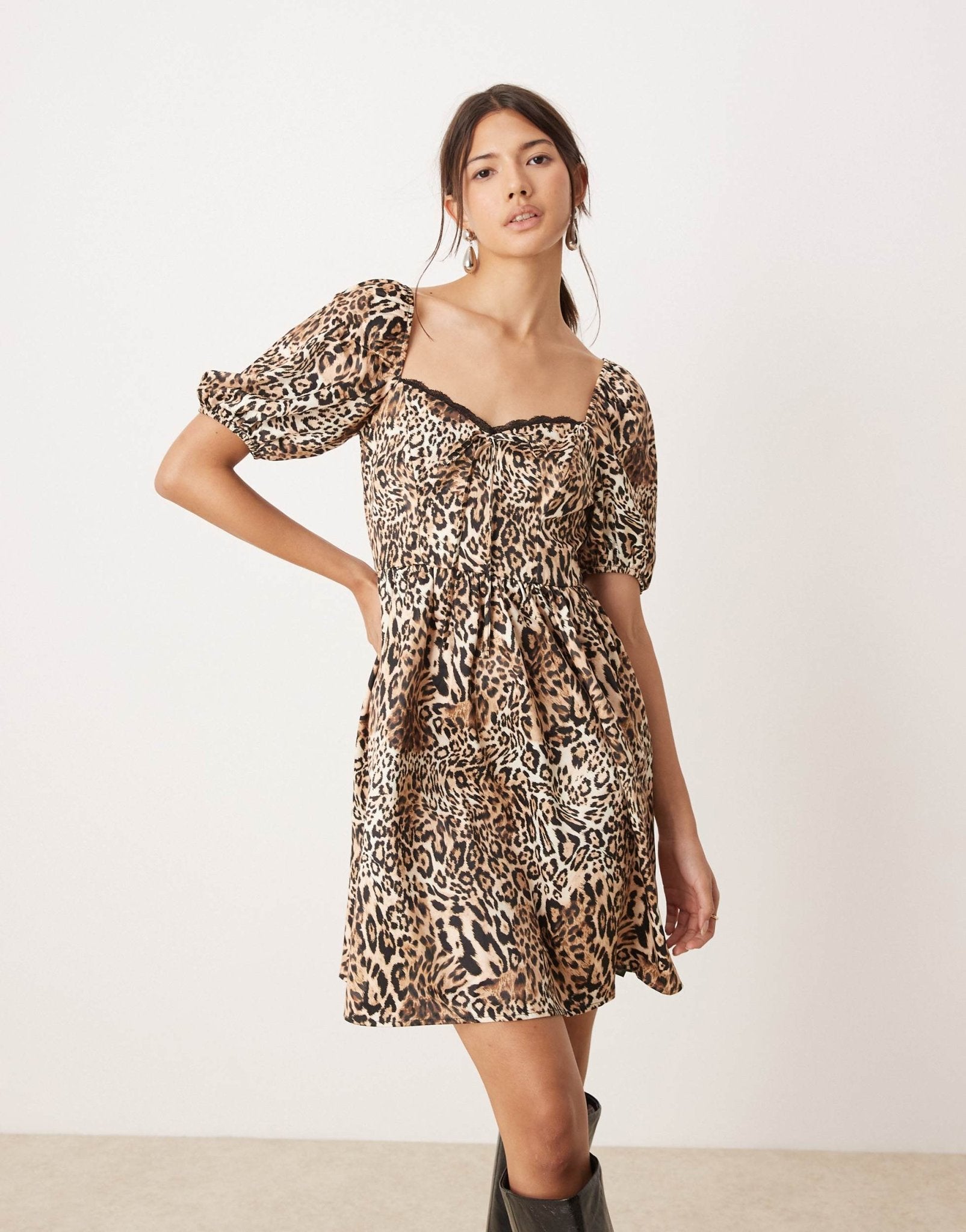 Miss Selfridge animal mini dress - ASOS Sample Sale