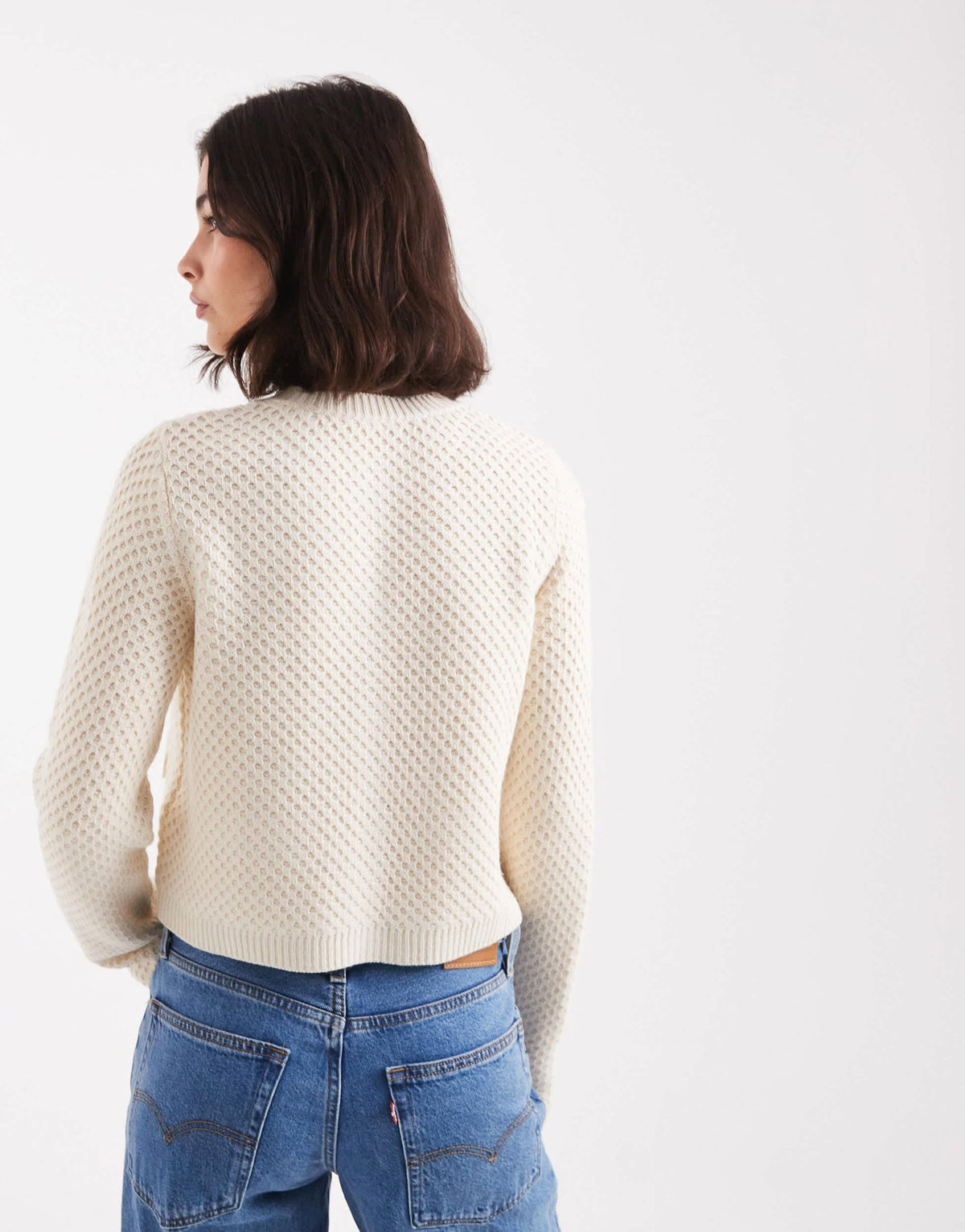 Miss Selfridge knit cardigan in buttermilk - ASOS Sample Sale