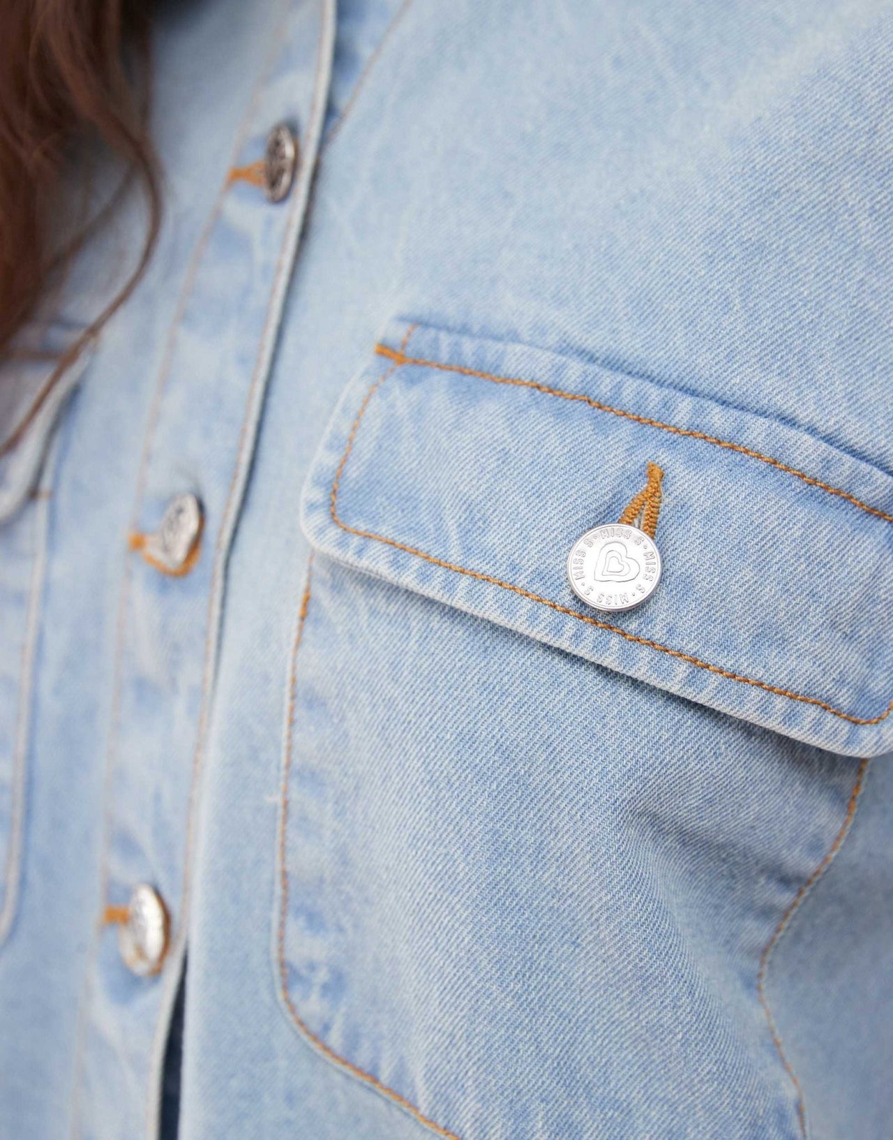 Miss Selfridge oversized short sleeve denim shirt dress in bleach wash - ASOS Sample Sale