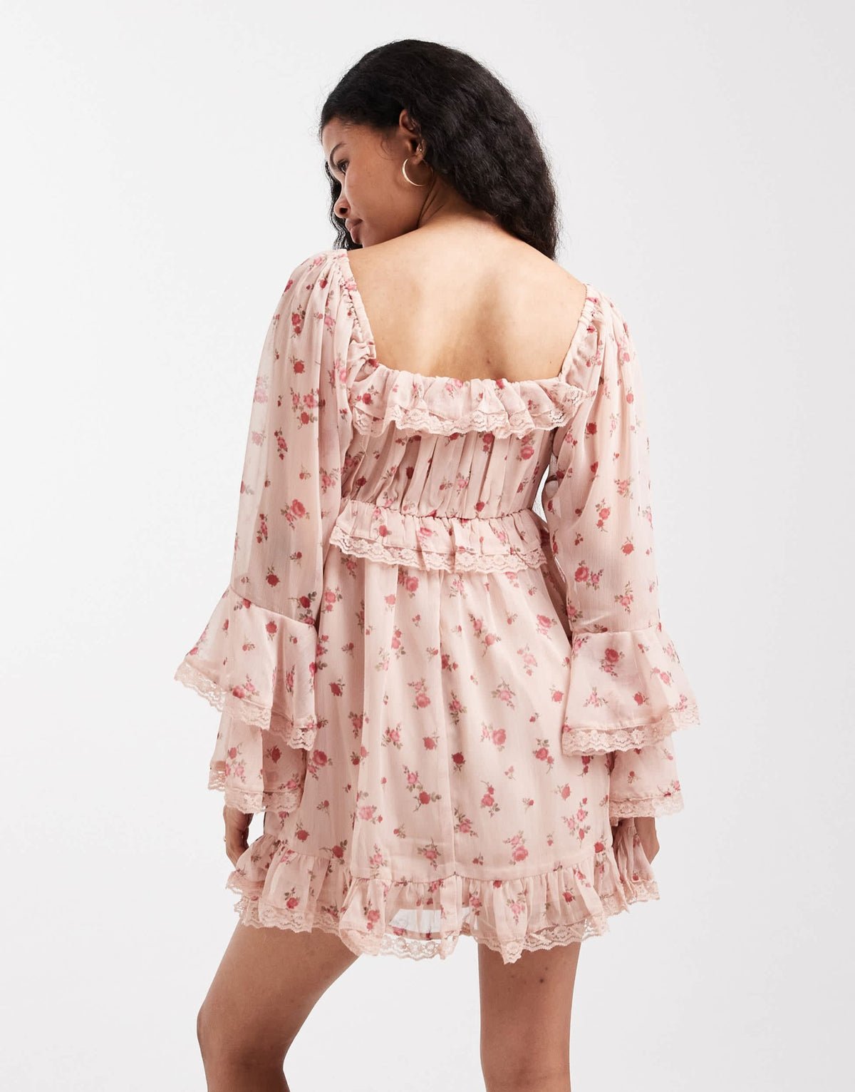 Miss Selfridge Petite ruffle chiffon mini dress - ASOS Sample Sale
