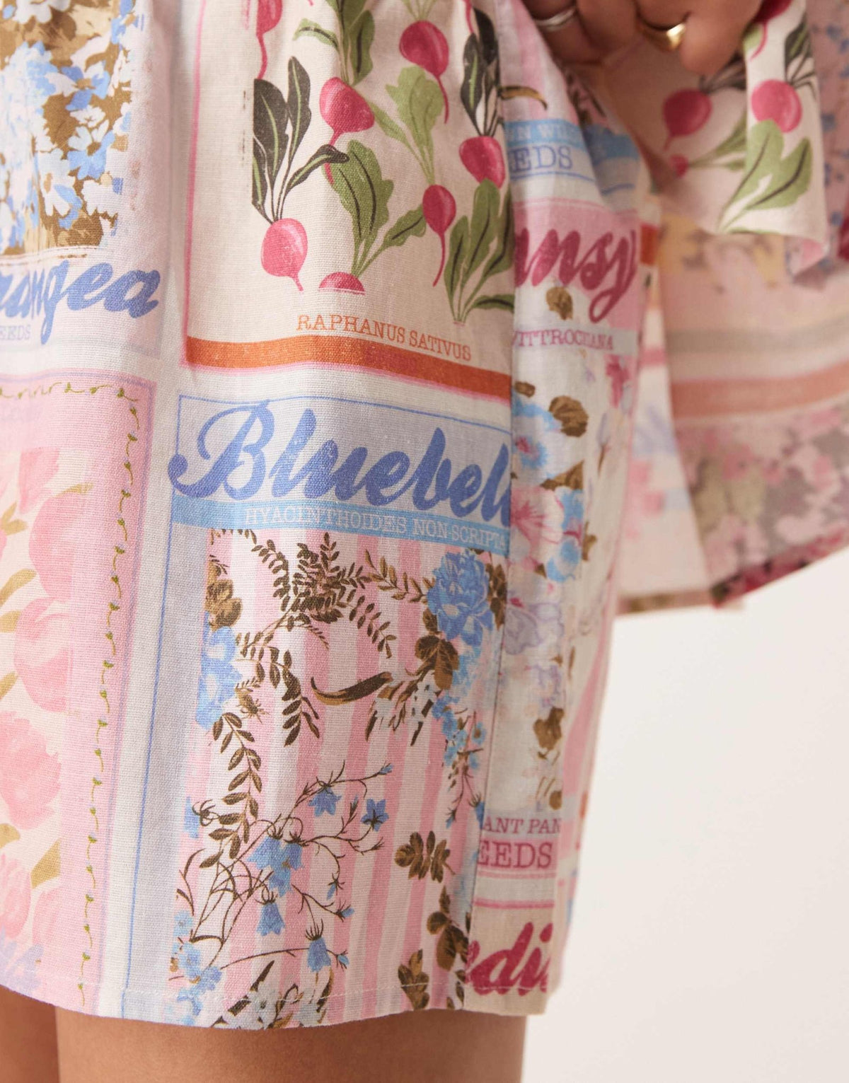 Miss Selfridge shorts in postcard print - ASOS Sample Sale