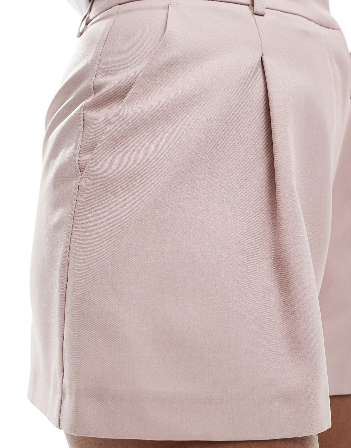 Miss Selfridge tailored high waisted short co ord in soft pink - ASOS Sample Sale